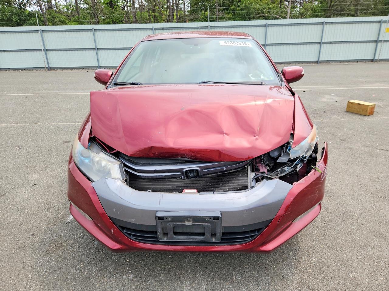 2010 Honda Insight Ex Burgundy vin: JHMZE2H75AS037314