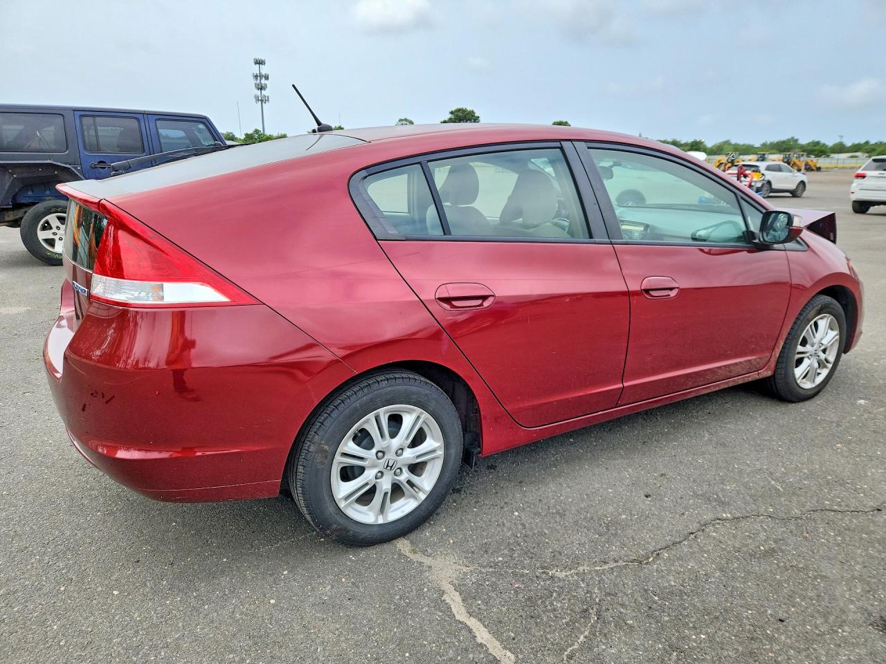 2010 Honda Insight Ex Burgundy vin: JHMZE2H75AS037314