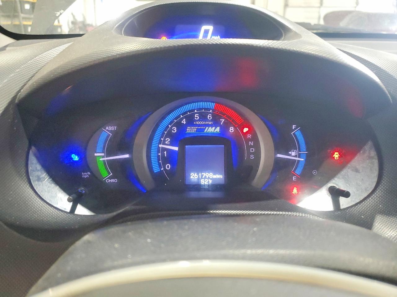 2010 Honda Insight Ex Gray vin: JHMZE2H75AS042139