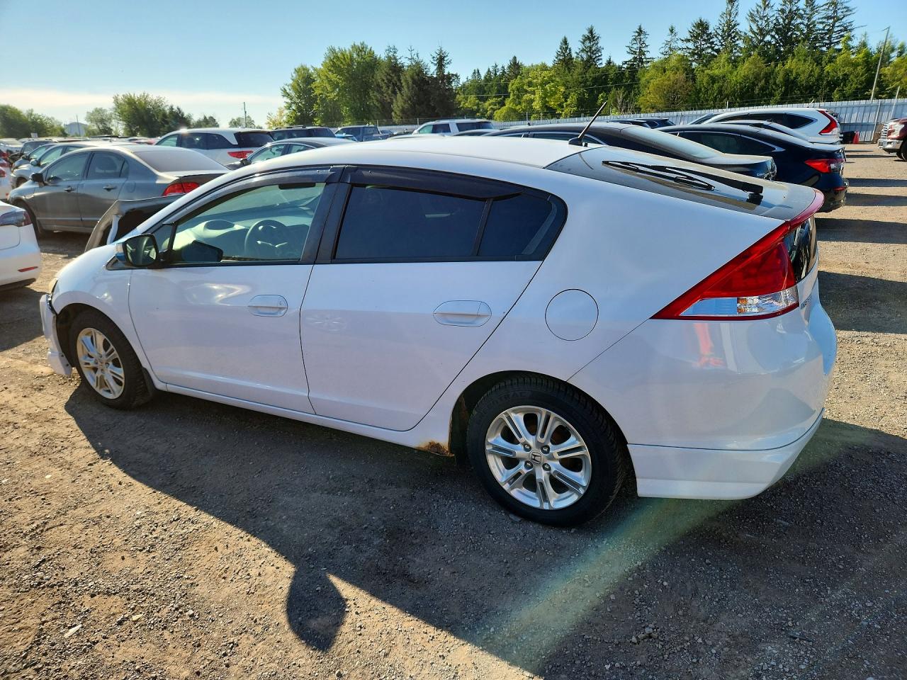 2010 Honda Insight Ex White vin: JHMZE2H75AS800609