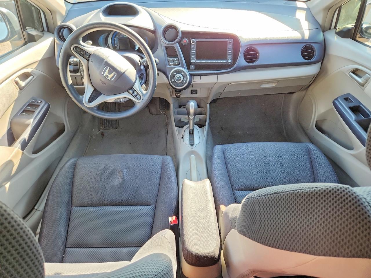 2010 Honda Insight Ex White vin: JHMZE2H75AS800609