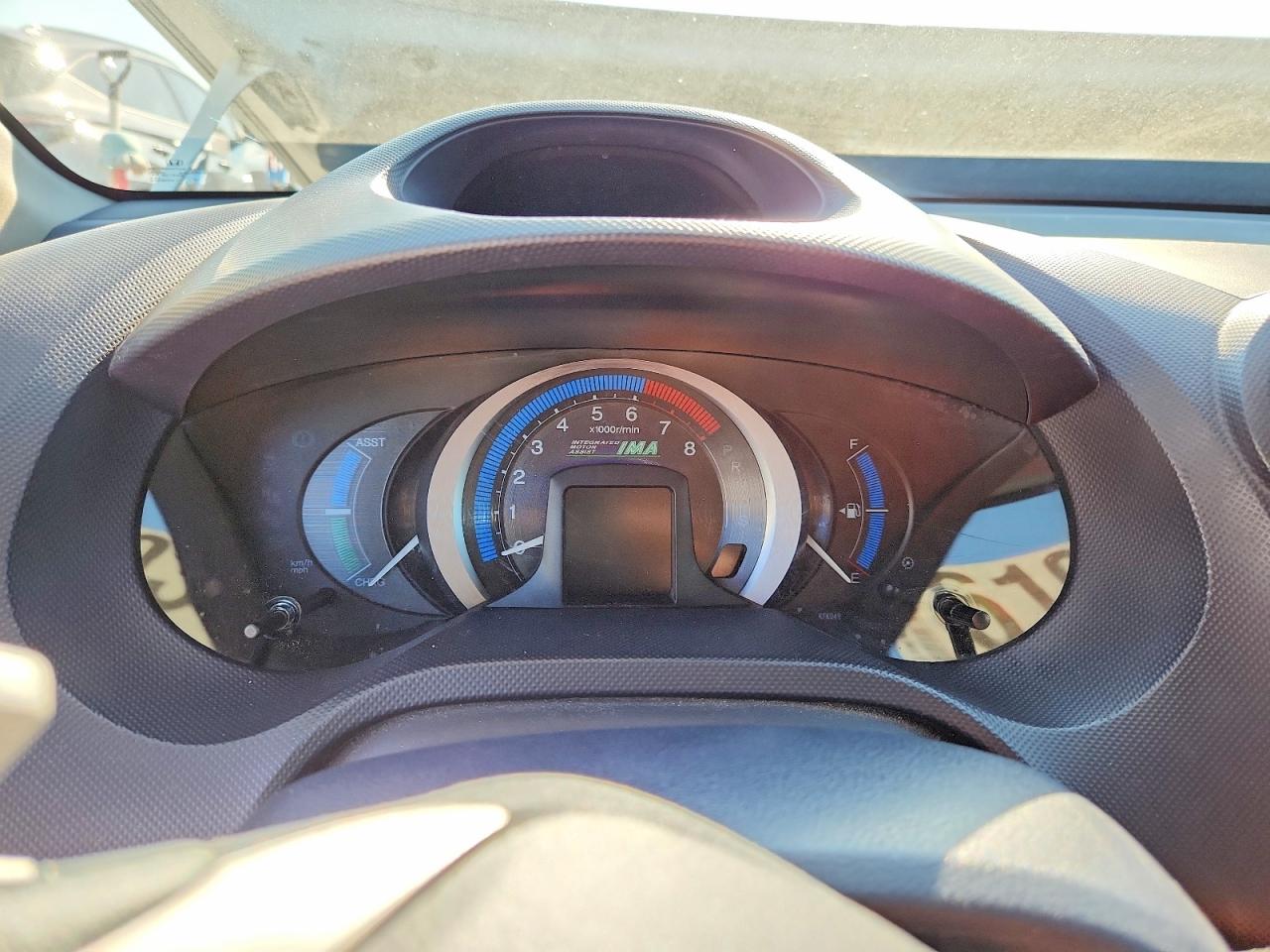 2010 Honda Insight Ex White vin: JHMZE2H75AS800609