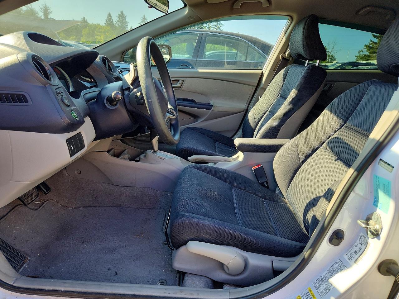 2010 Honda Insight Ex White vin: JHMZE2H75AS800609