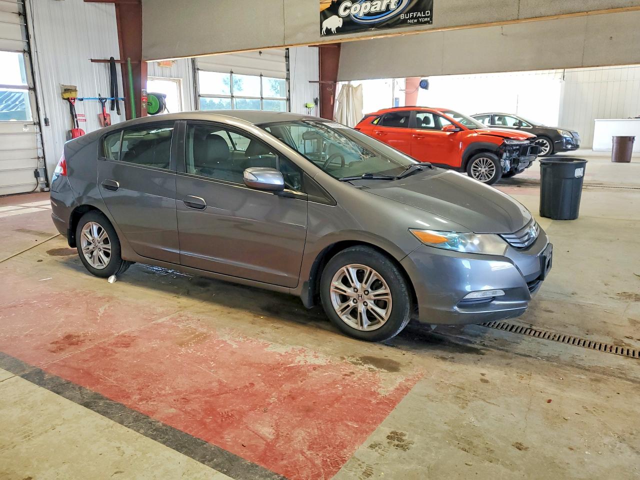 2011 Honda Insight Ex Gray vin: JHMZE2H75BS000829