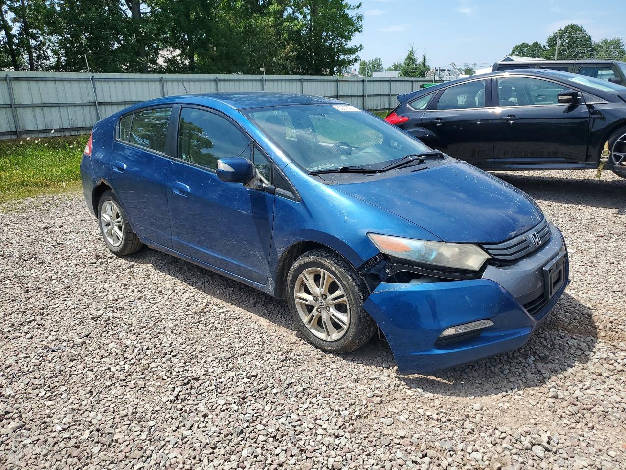 2011 Honda Insight Ex Blue vin: JHMZE2H75BS000863