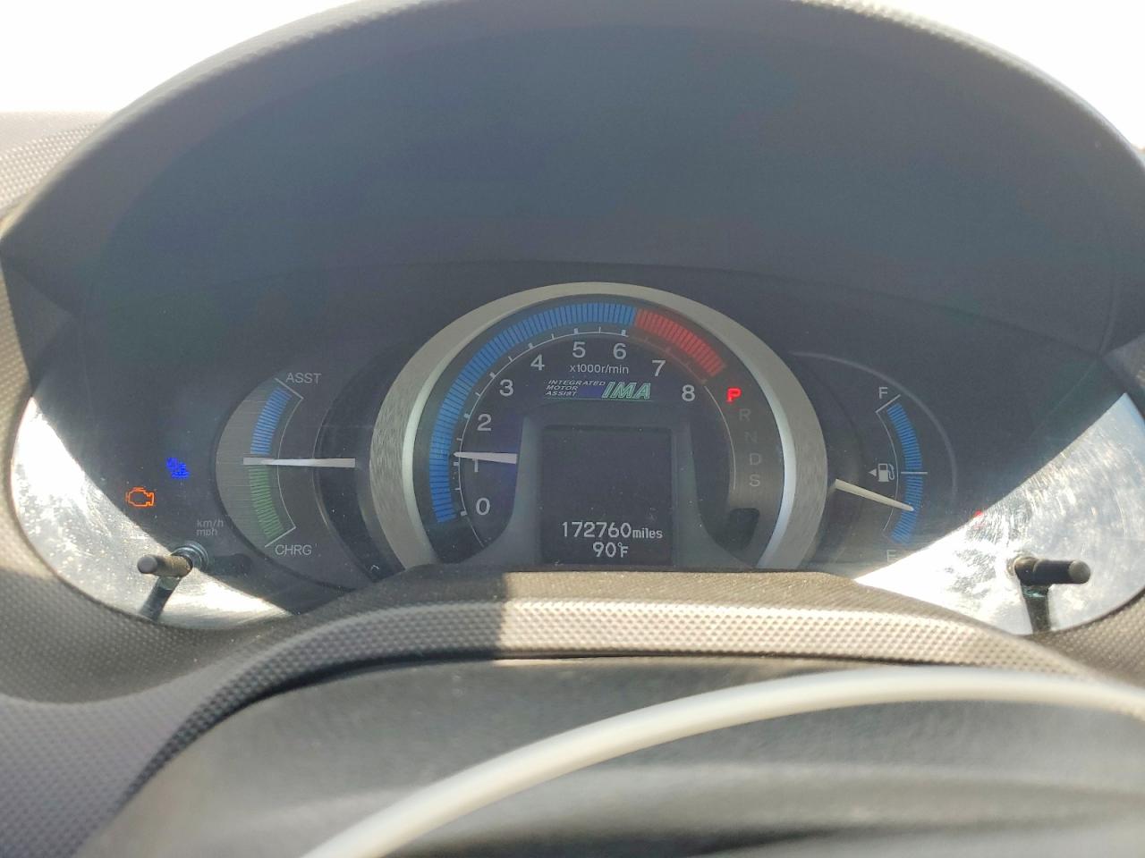 2011 Honda Insight Ex Blue vin: JHMZE2H75BS000863