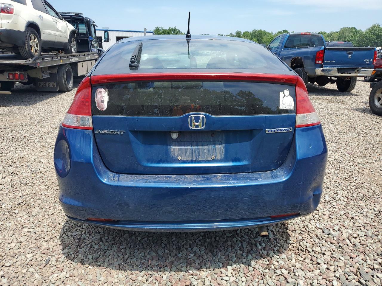 2011 Honda Insight Ex Blue vin: JHMZE2H75BS000863