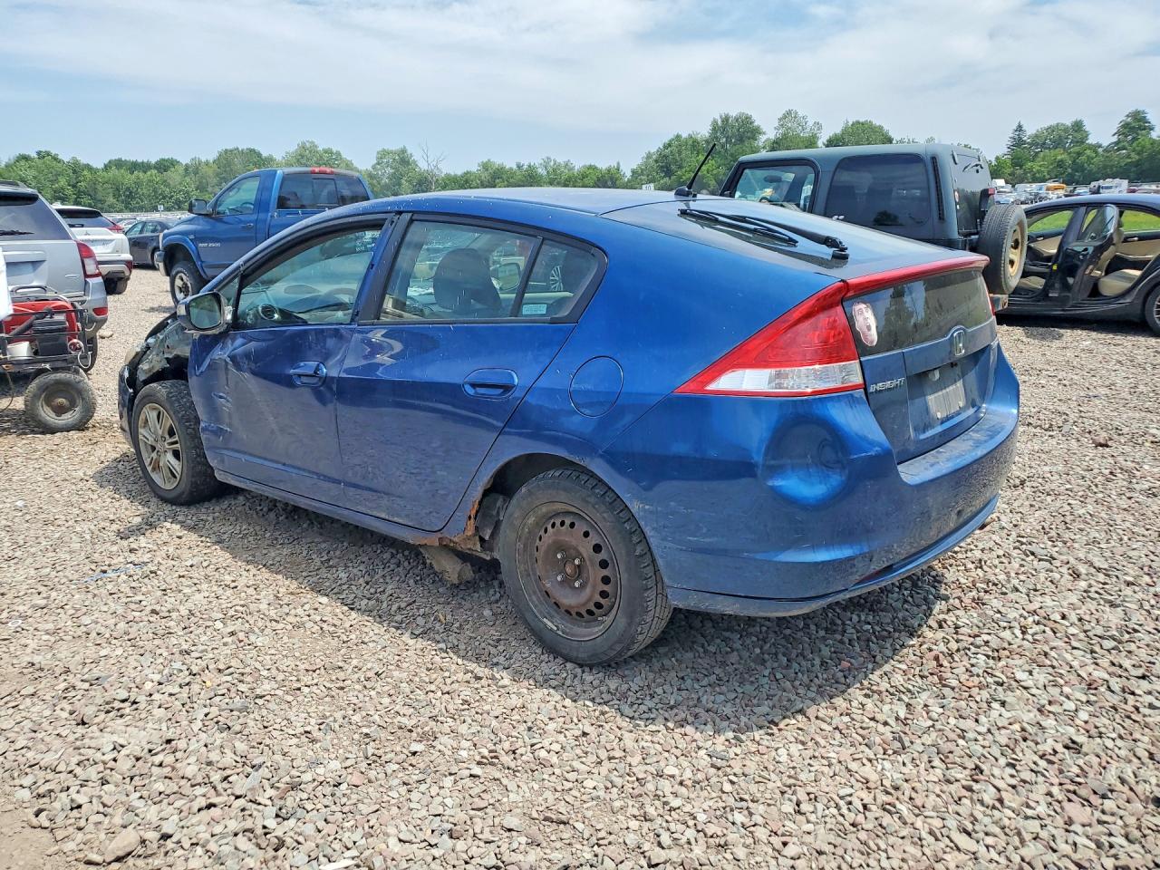 2011 Honda Insight Ex Blue vin: JHMZE2H75BS000863