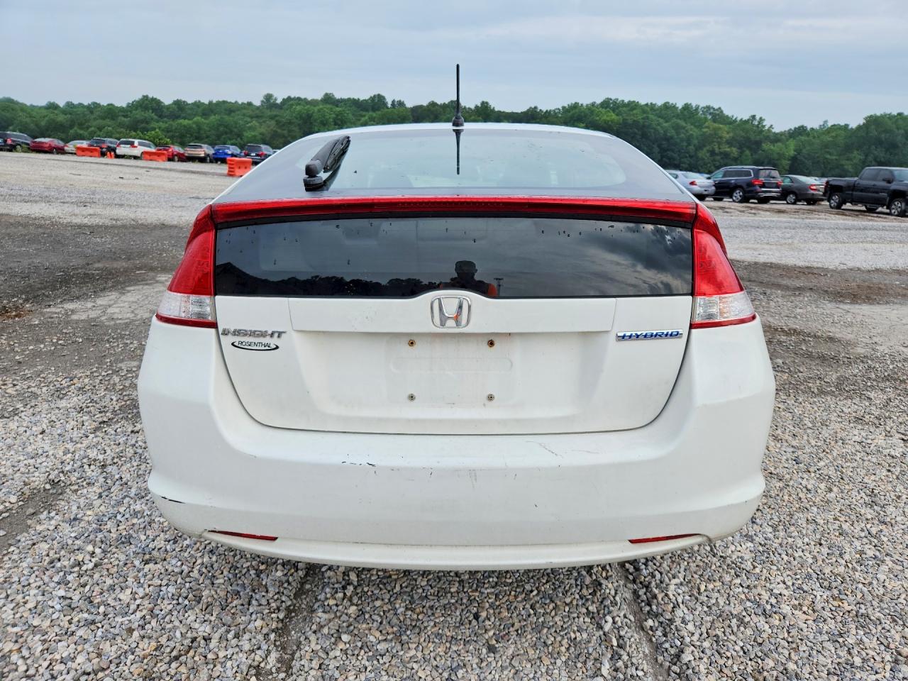 2011 Honda Insight Ex White vin: JHMZE2H75BS002273