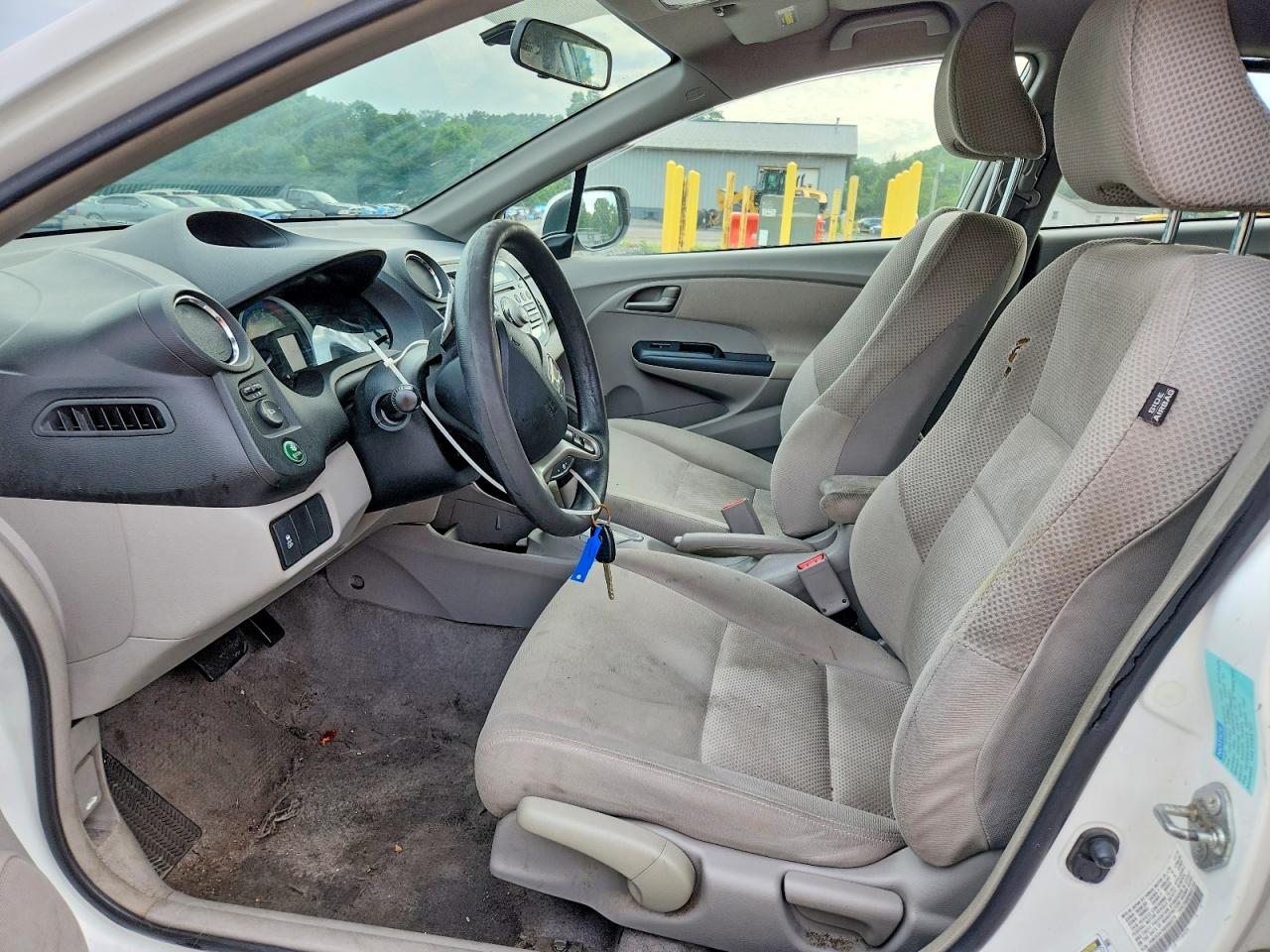 2011 Honda Insight Ex White vin: JHMZE2H75BS002273