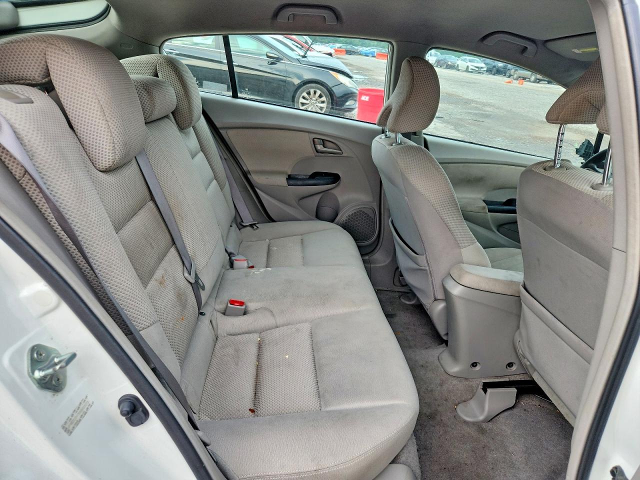 2011 Honda Insight Ex White vin: JHMZE2H75BS002273
