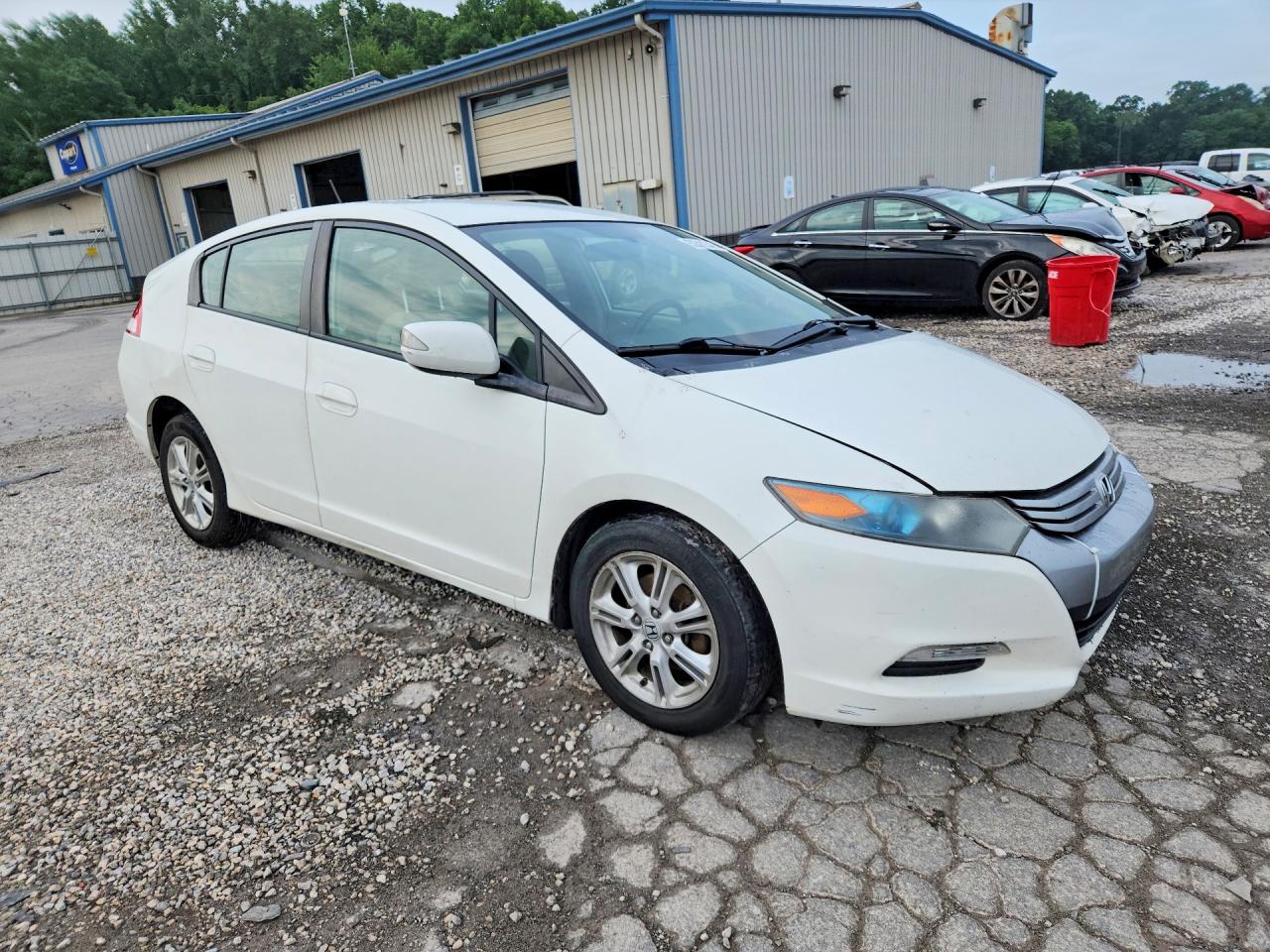 2011 Honda Insight Ex White vin: JHMZE2H75BS002273