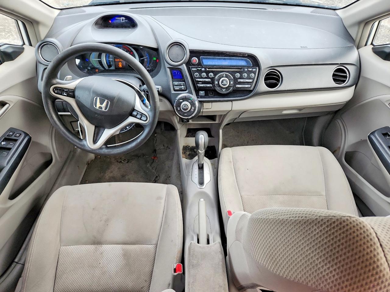 2011 Honda Insight Ex White vin: JHMZE2H75BS002273