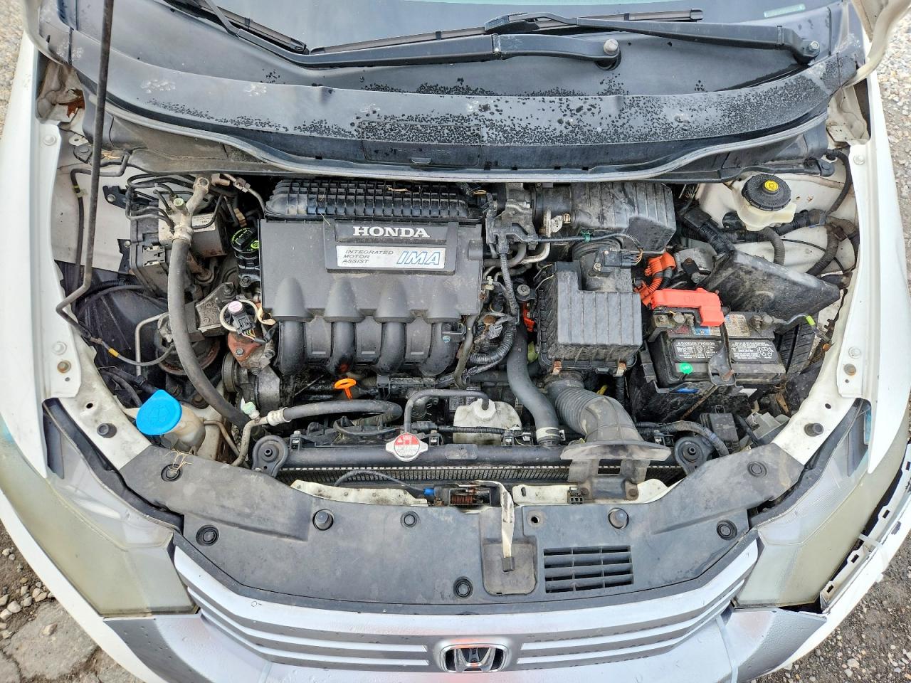 2011 Honda Insight Ex White vin: JHMZE2H75BS002273