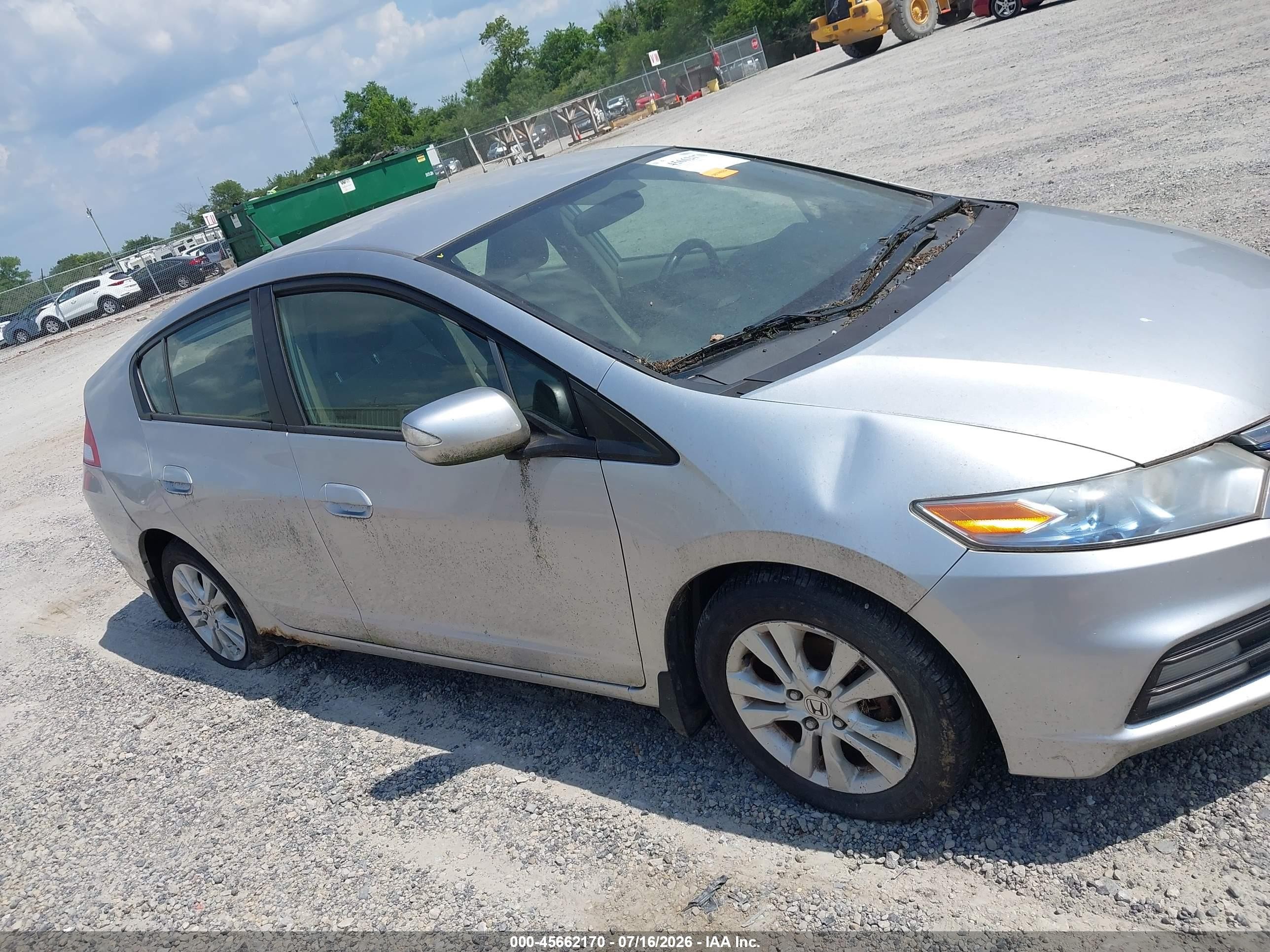 2012 Honda Insight Ex Silver vin: JHMZE2H75CS000833