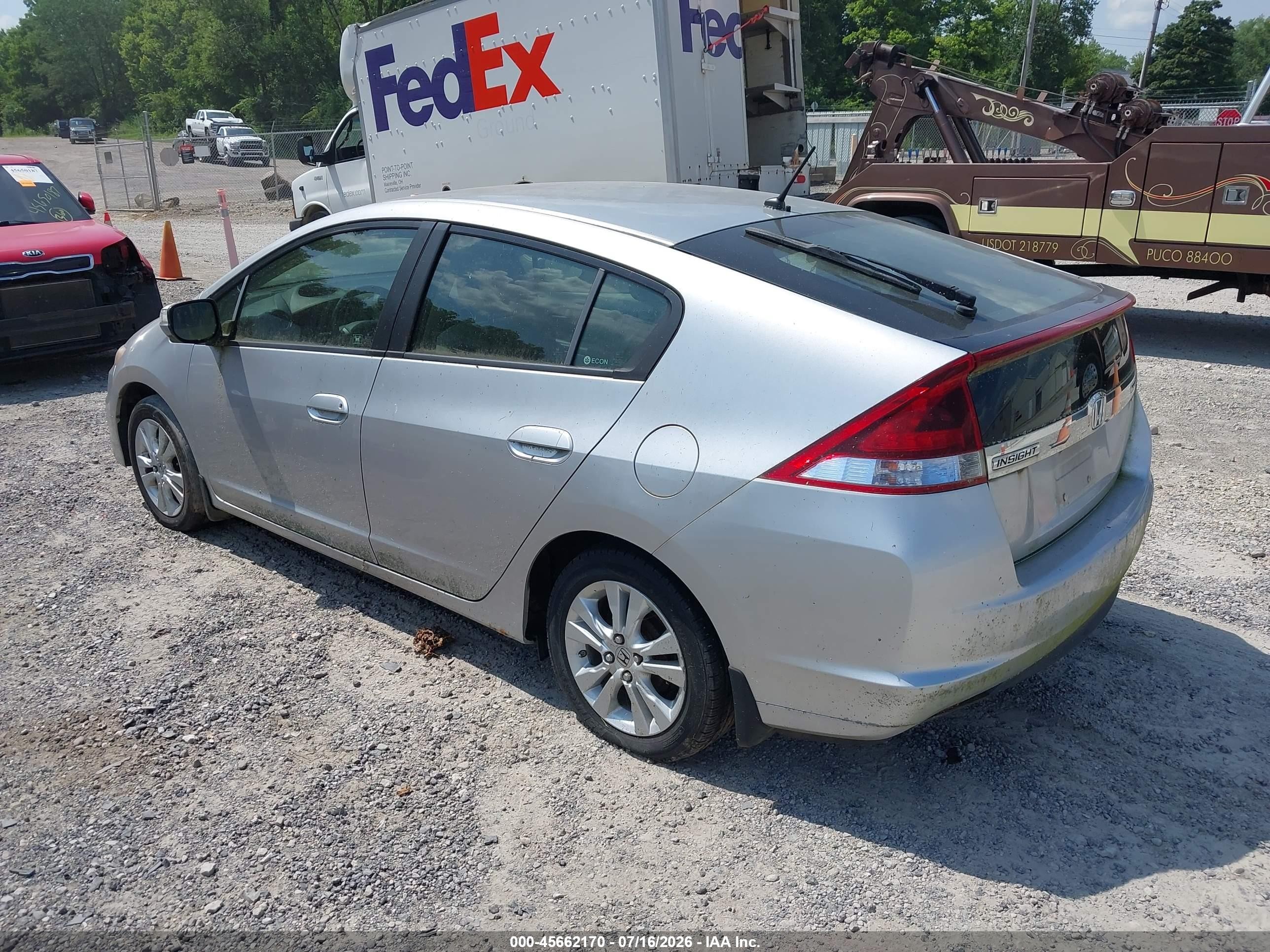 2012 Honda Insight Ex Silver vin: JHMZE2H75CS000833