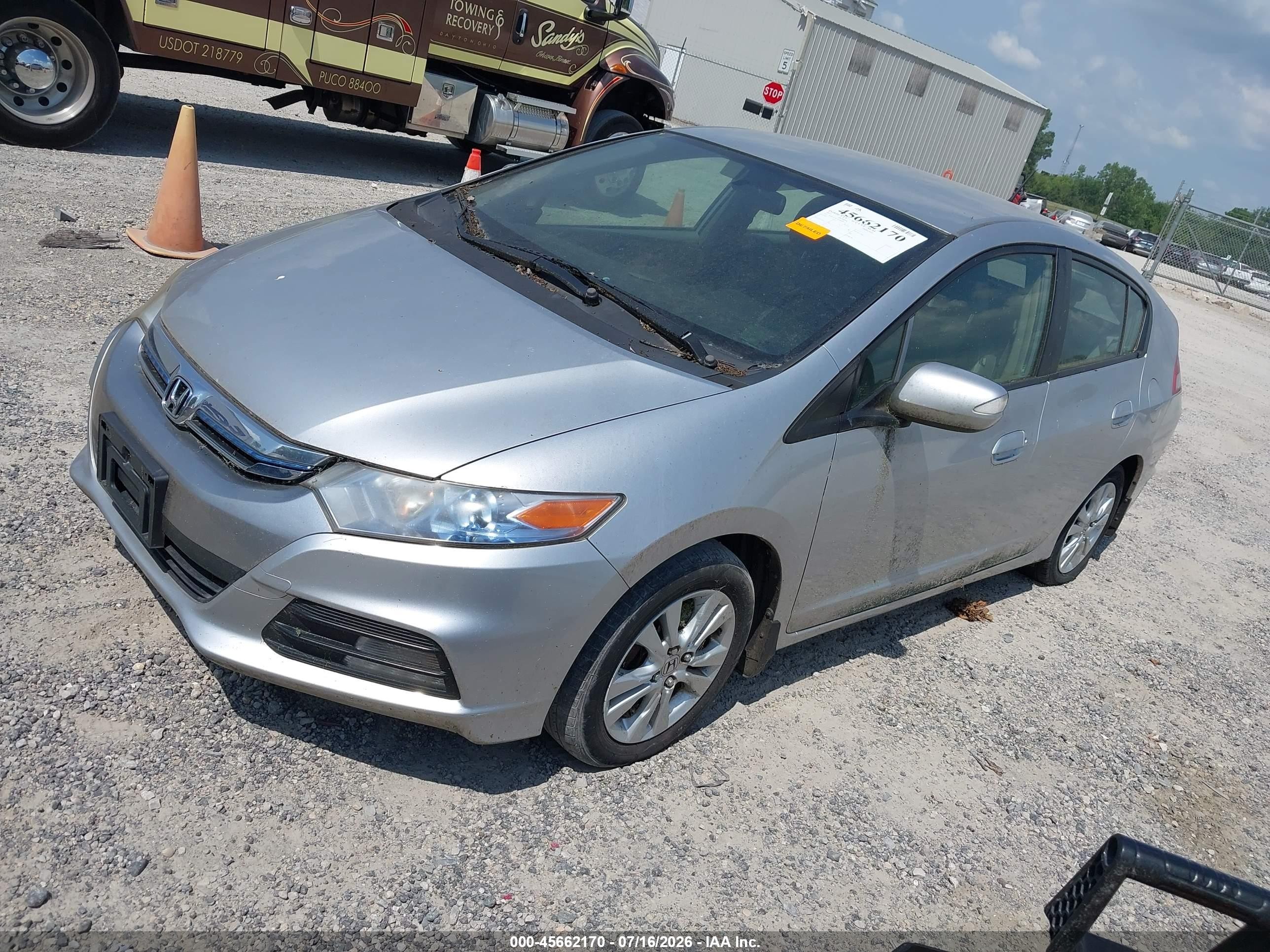 2012 Honda Insight Ex Silver vin: JHMZE2H75CS000833