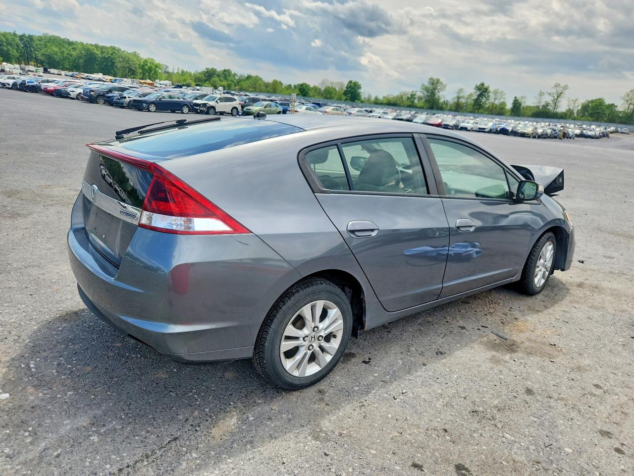 2012 Honda Insight Ex Gray vin: JHMZE2H75CS002047