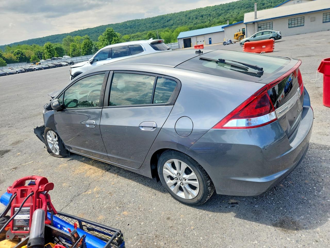 2012 Honda Insight Ex Gray vin: JHMZE2H75CS002047
