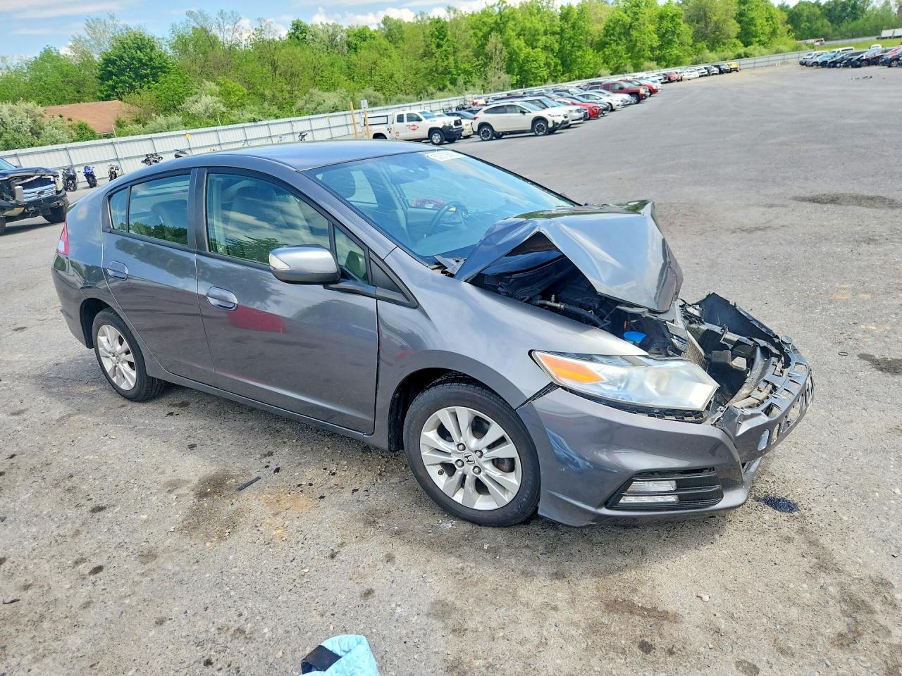 2012 Honda Insight Ex Gray vin: JHMZE2H75CS002047