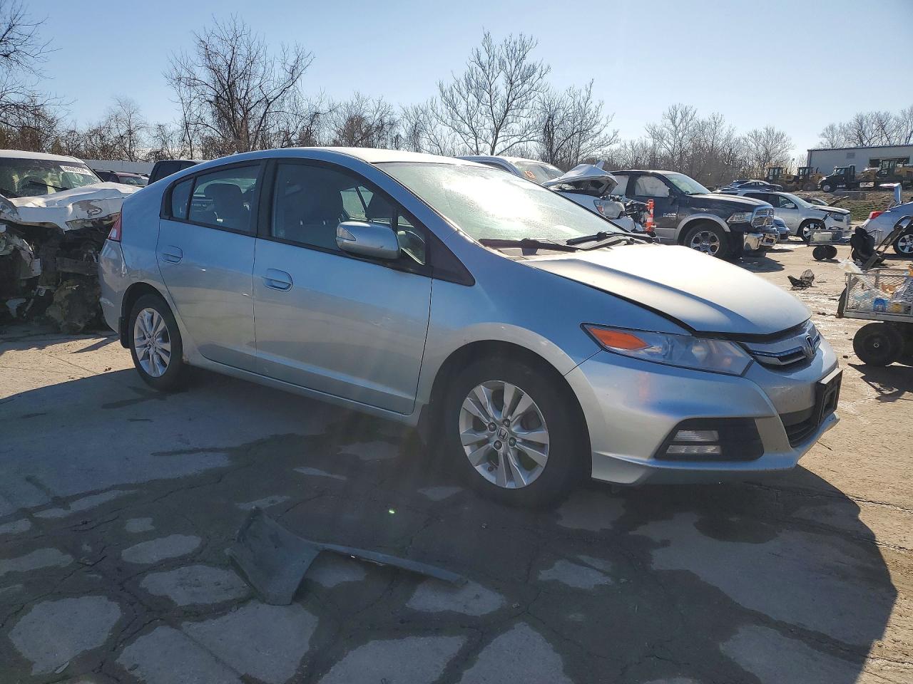 2012 Honda Insight Ex Silver vin: JHMZE2H75CS005501