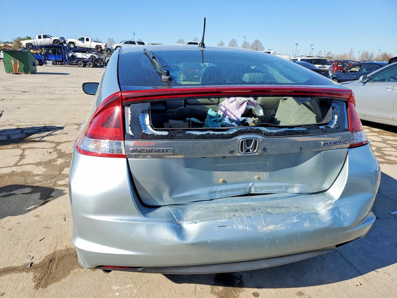 2012 Honda Insight Ex Silver vin: JHMZE2H75CS005501