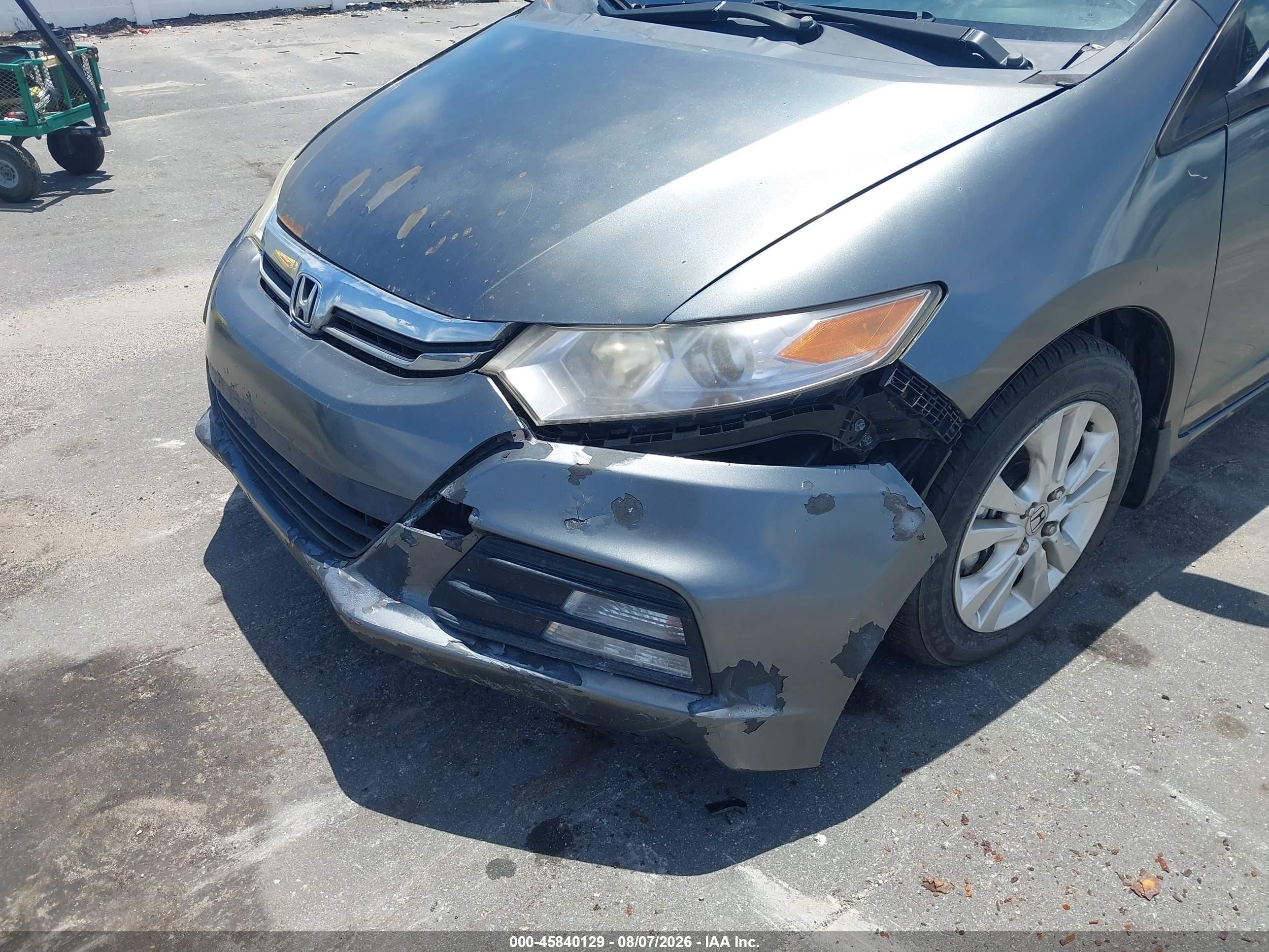 2012 Honda Insight Ex Gray vin: JHMZE2H75CS005594