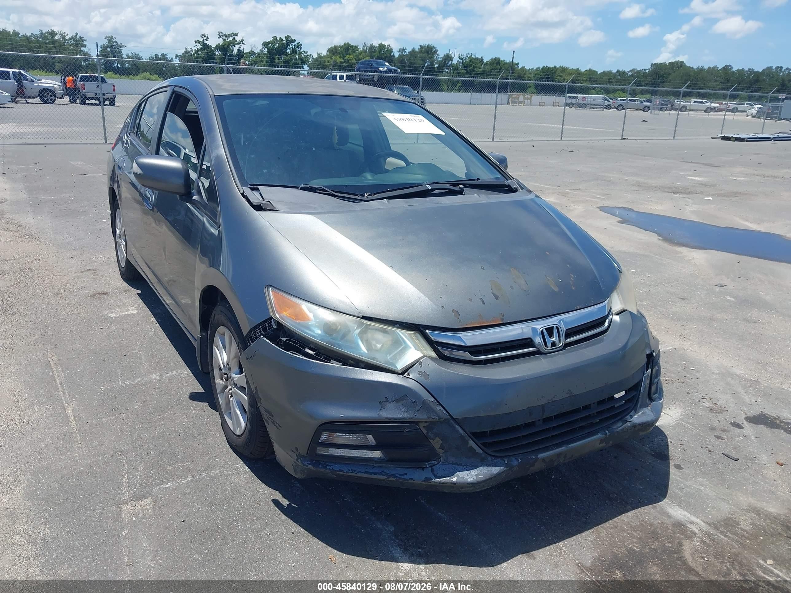 2012 Honda Insight Ex Gray vin: JHMZE2H75CS005594