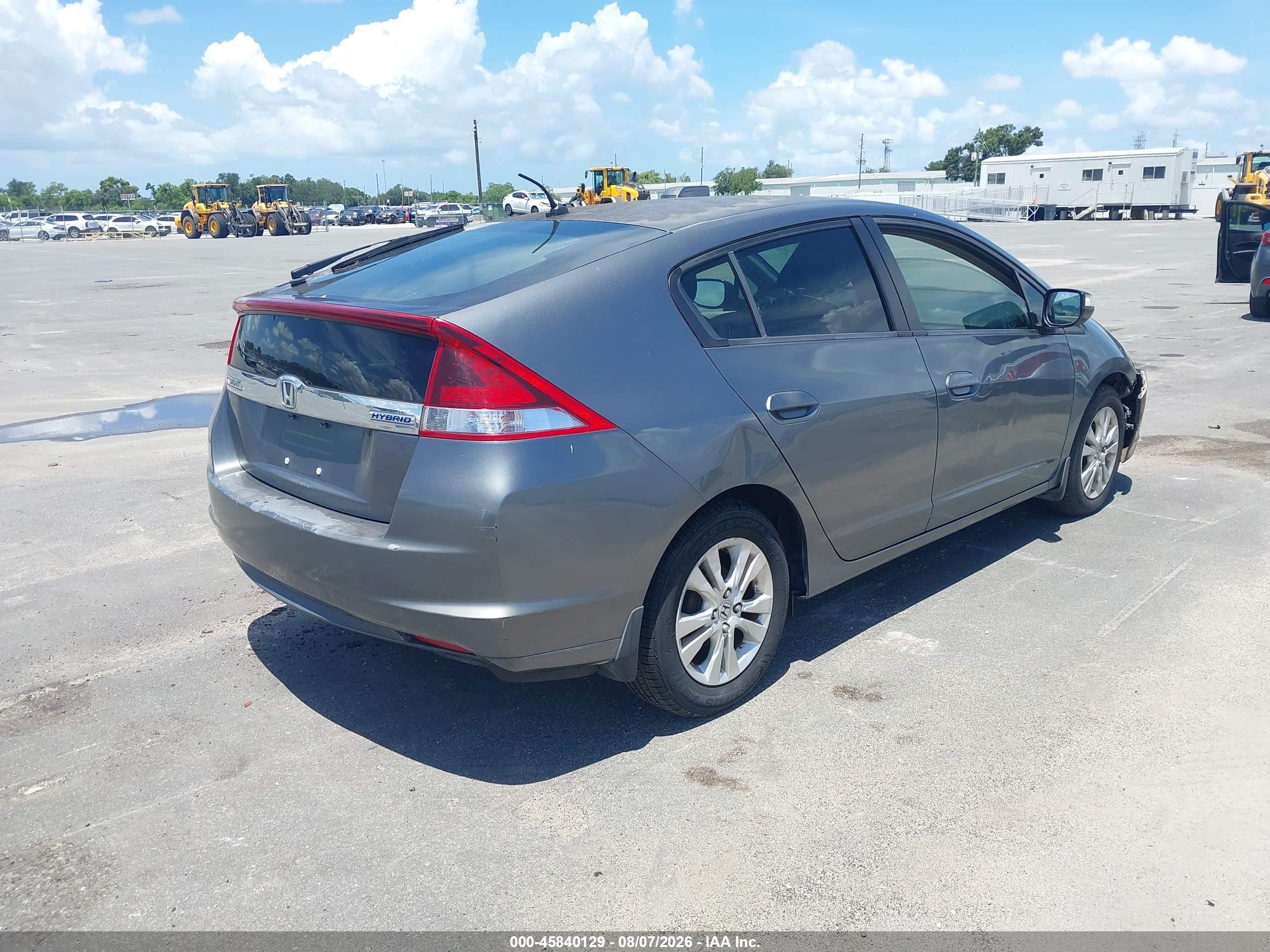 2012 Honda Insight Ex Gray vin: JHMZE2H75CS005594