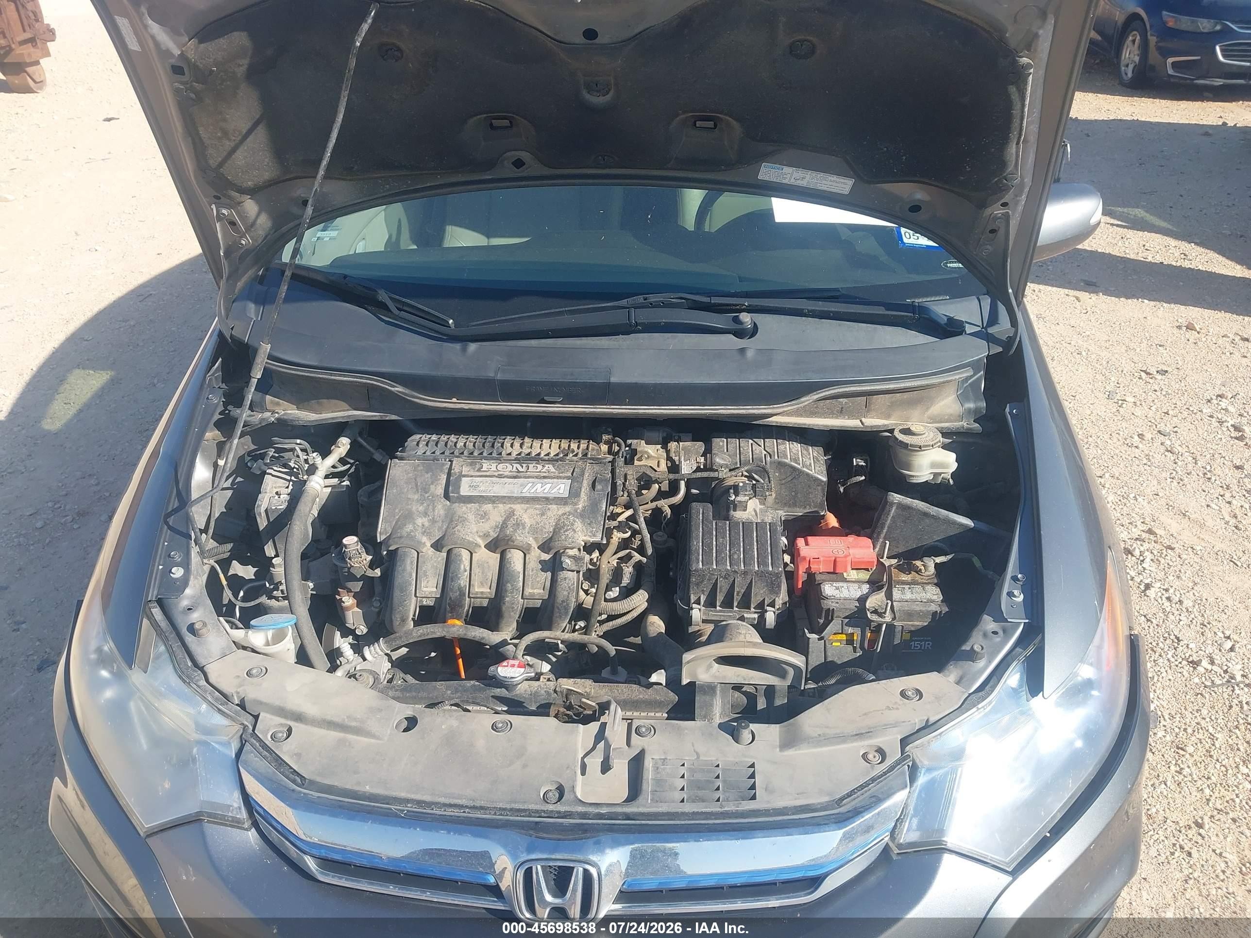 2013 Honda Insight Ex Gray vin: JHMZE2H75DS006522