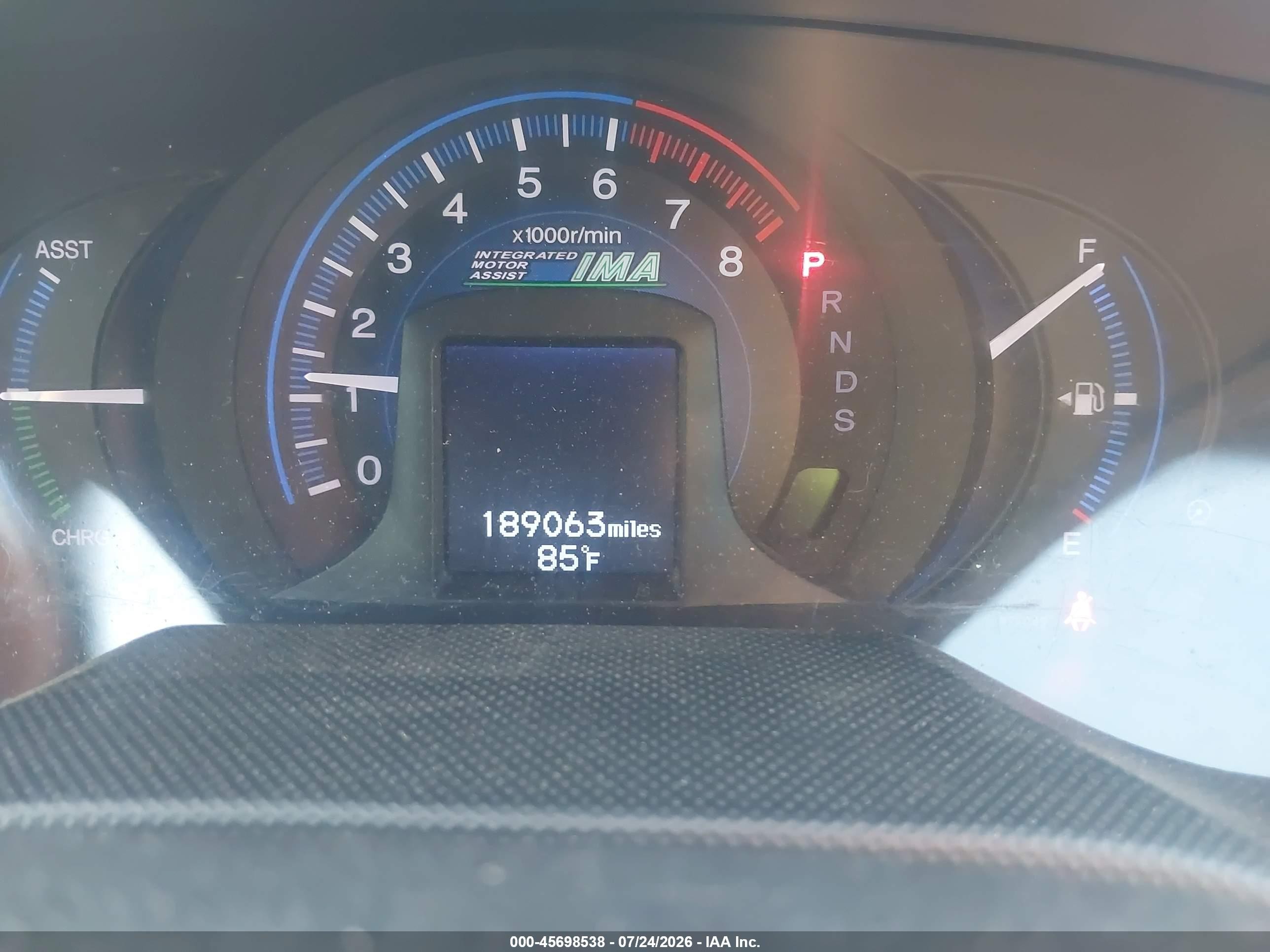 2013 Honda Insight Ex Gray vin: JHMZE2H75DS006522