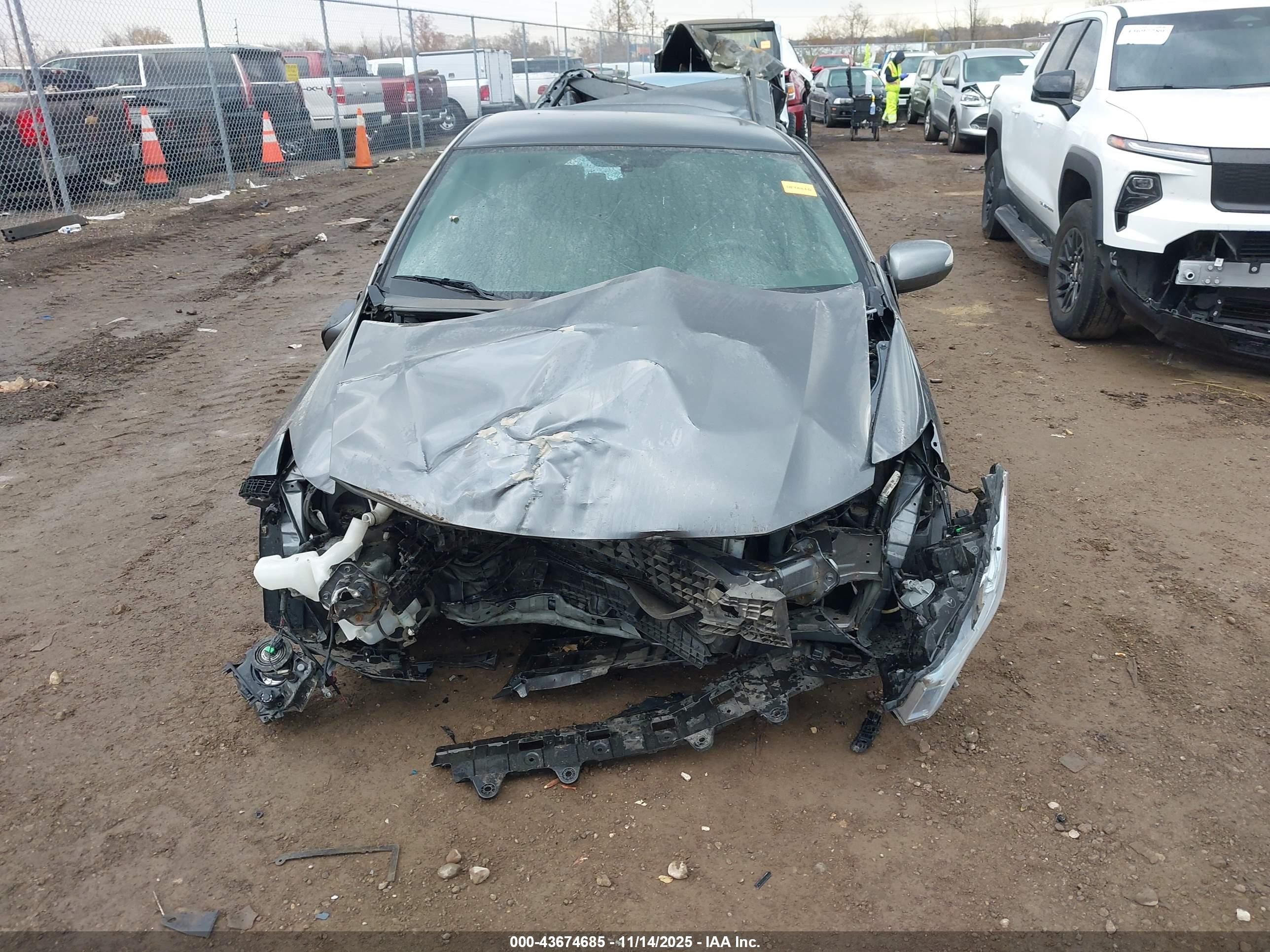 2014 Honda Insight Ex Gray vin: JHMZE2H75ES000706