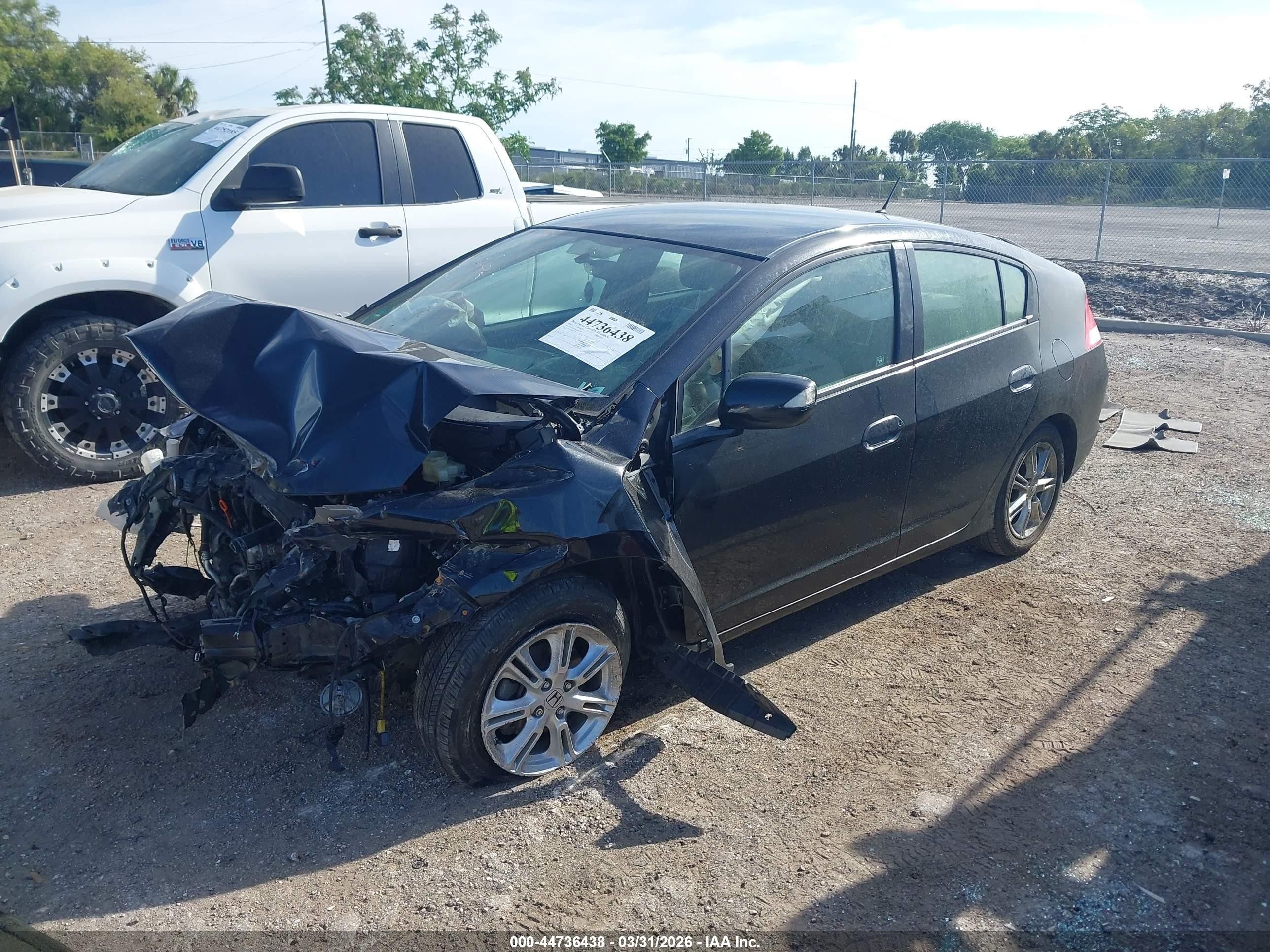 2010 Honda Insight Ex Black vin: JHMZE2H76AS004192