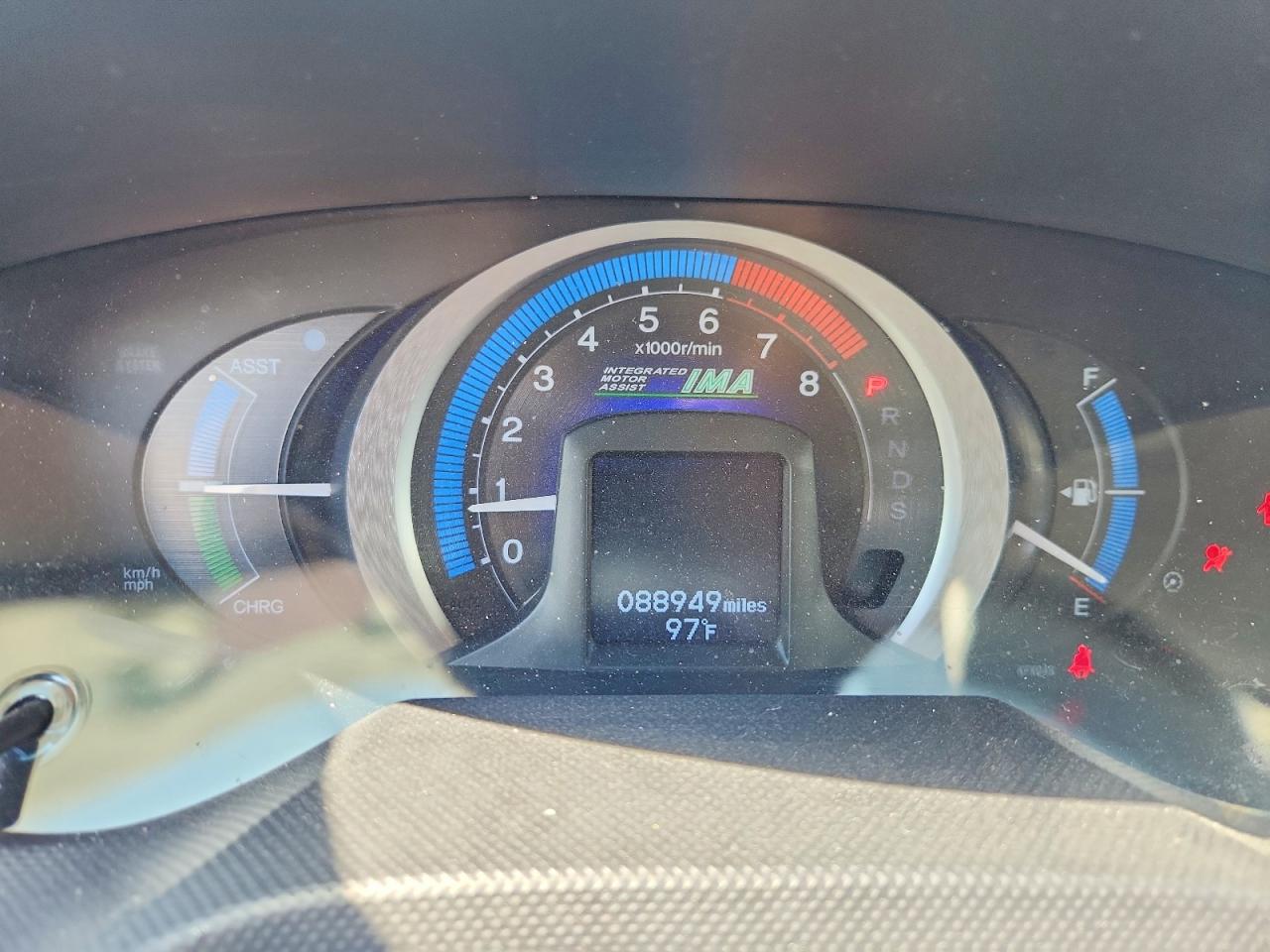 2010 Honda Insight Ex Silver vin: JHMZE2H76AS009702