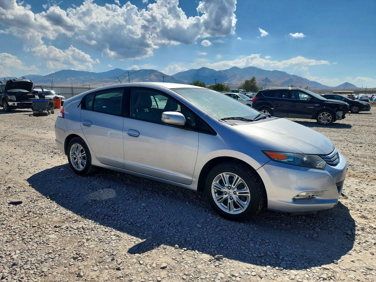 2010 Honda Insight Ex Silver vin: JHMZE2H76AS009702