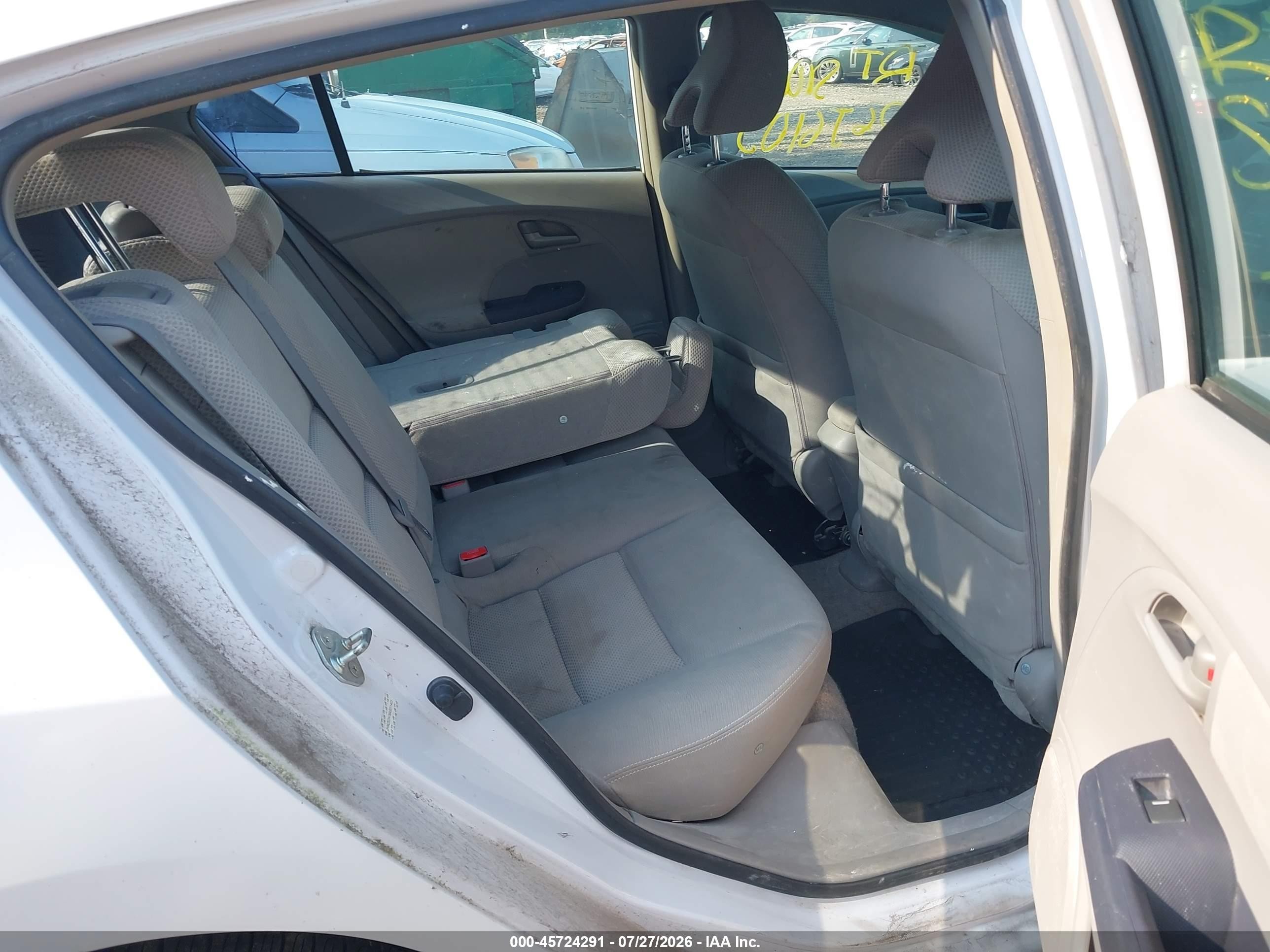 2010 Honda Insight Ex Белый vin: JHMZE2H76AS011403