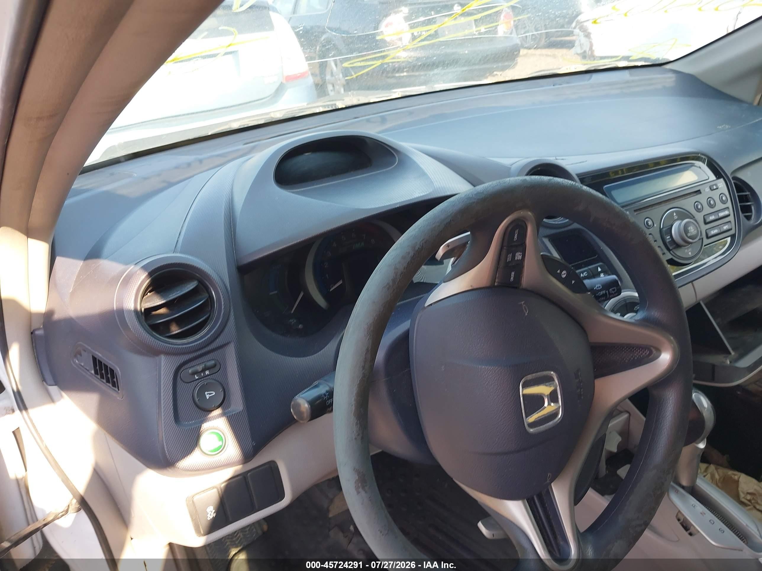 2010 Honda Insight Ex Белый vin: JHMZE2H76AS011403