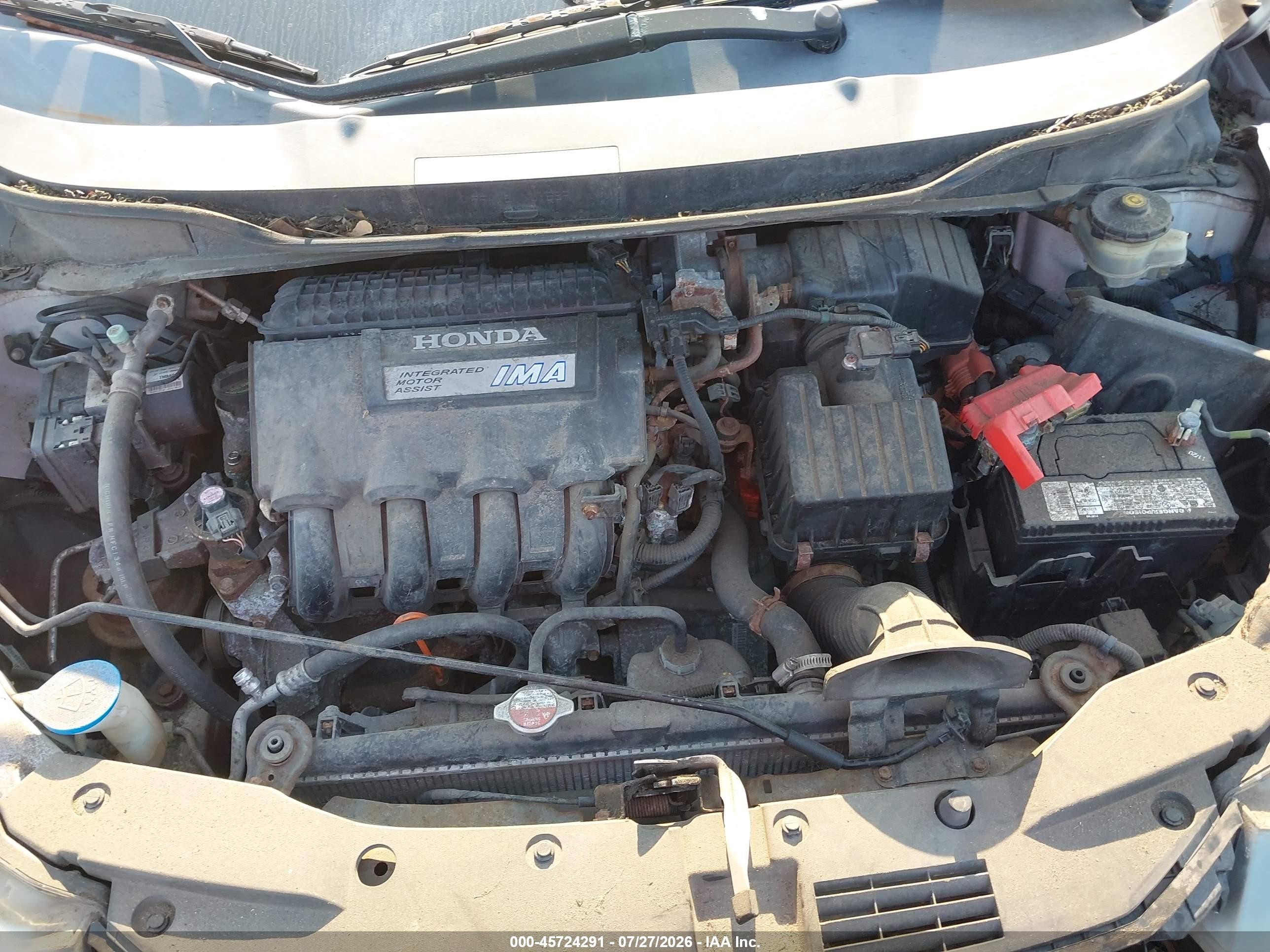 2010 Honda Insight Ex Белый vin: JHMZE2H76AS011403