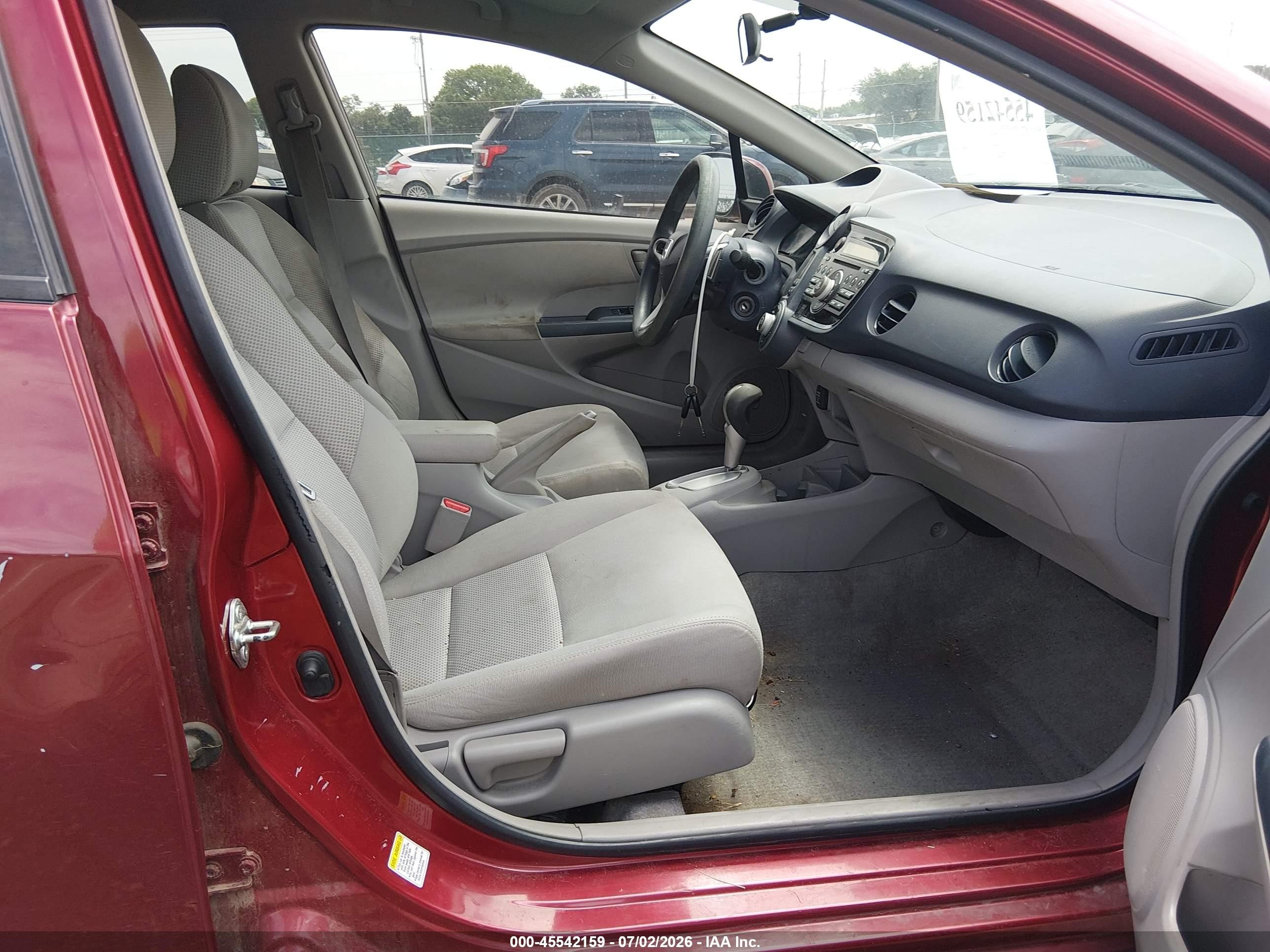 2010 Honda Insight Ex Red vin: JHMZE2H76AS012986