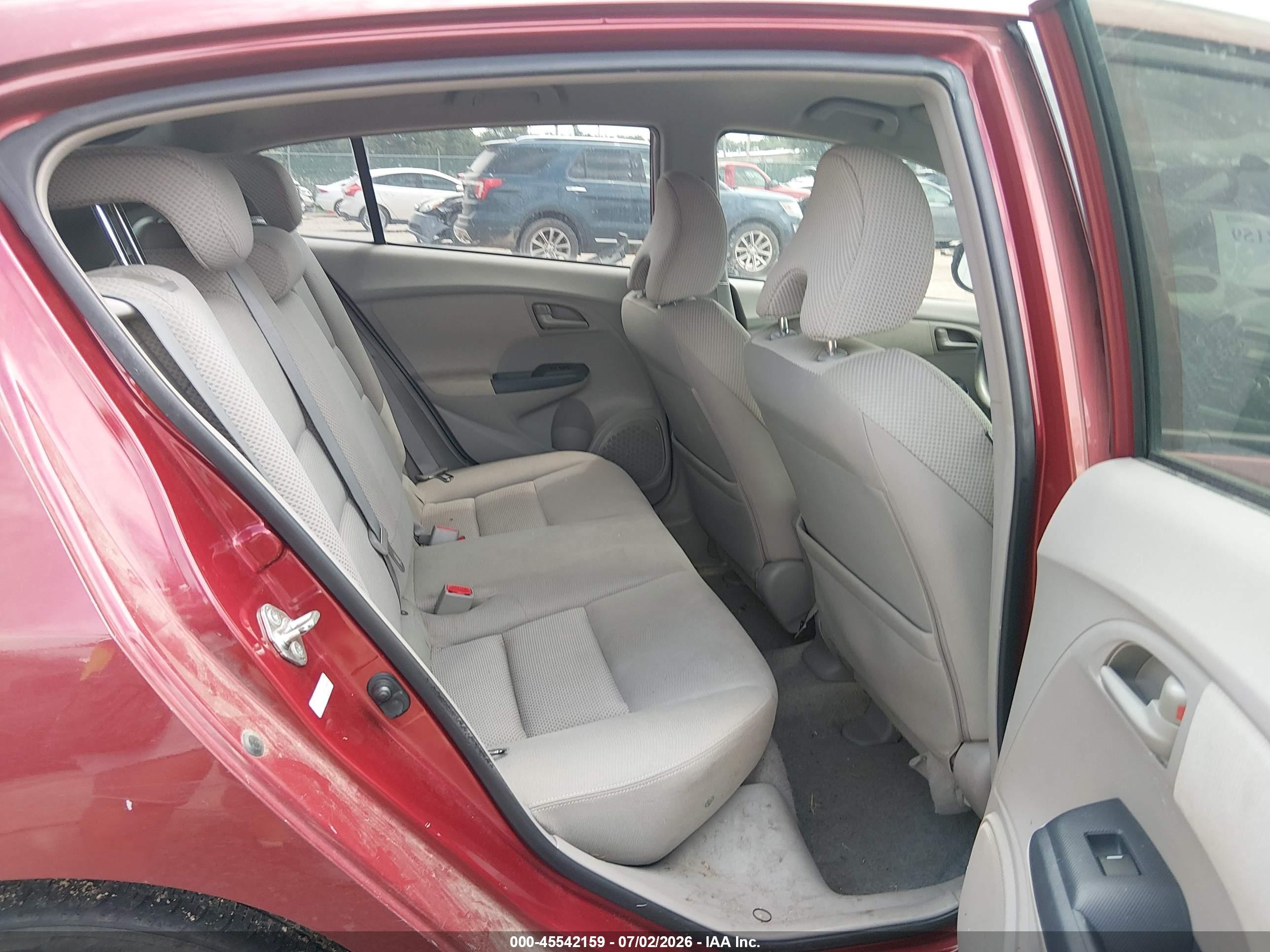2010 Honda Insight Ex Red vin: JHMZE2H76AS012986