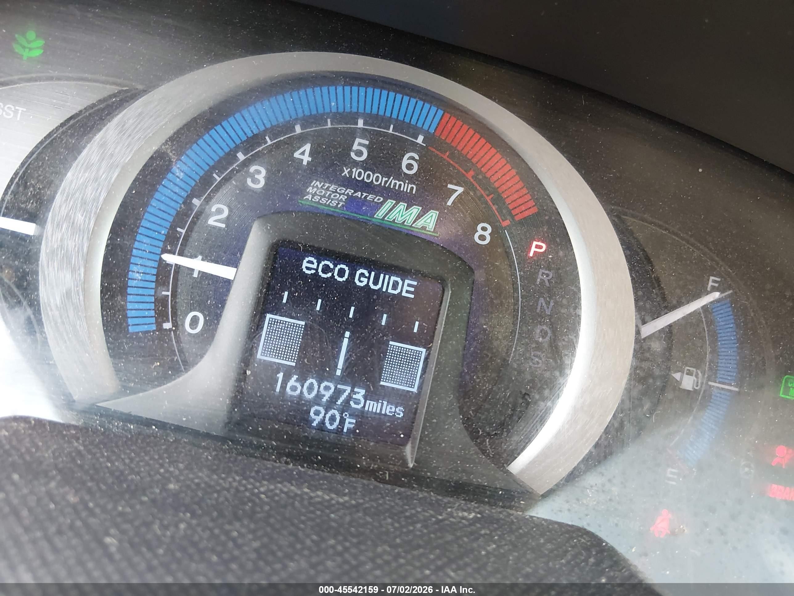 2010 Honda Insight Ex Red vin: JHMZE2H76AS012986