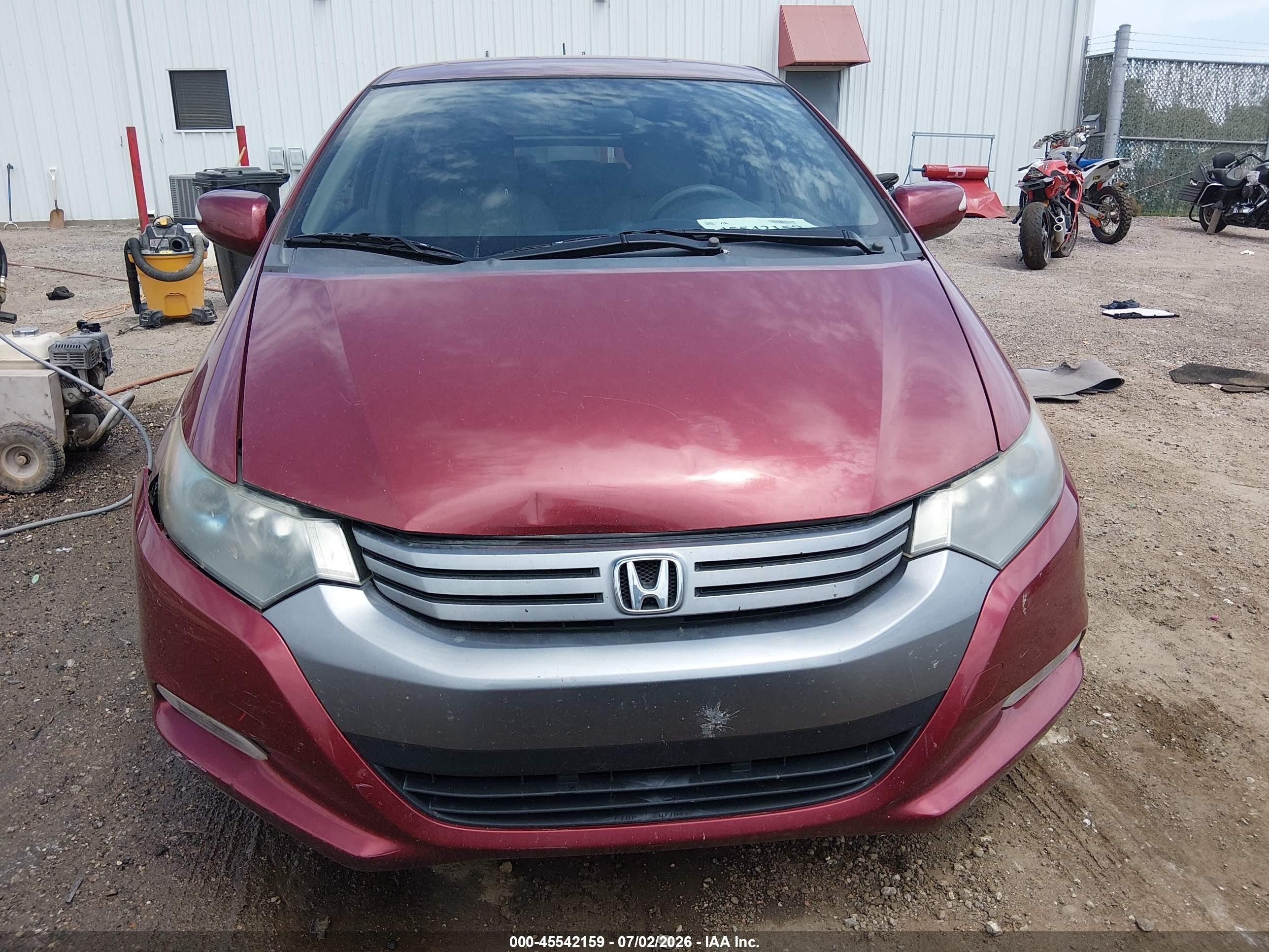 2010 Honda Insight Ex Red vin: JHMZE2H76AS012986