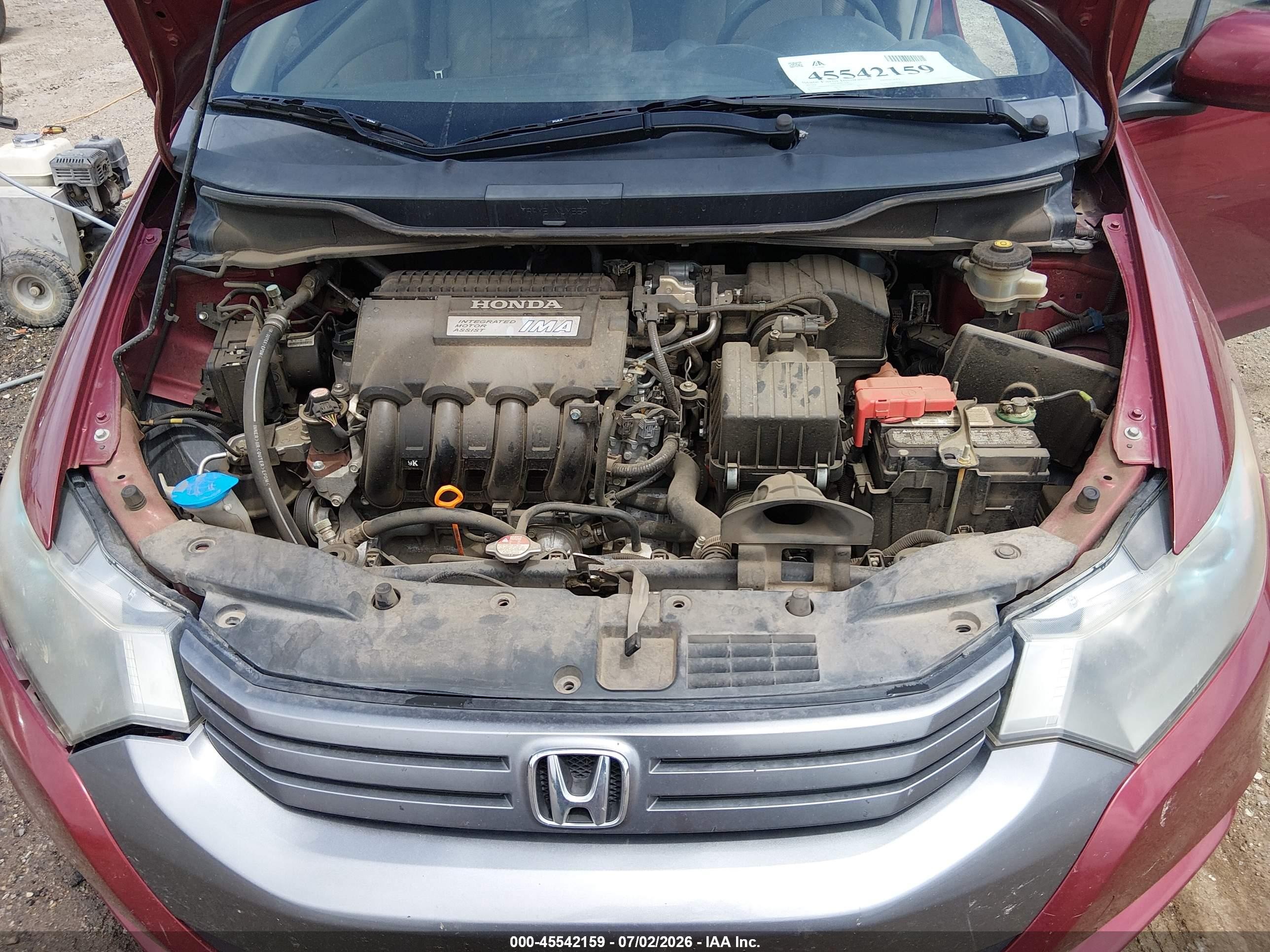 2010 Honda Insight Ex Red vin: JHMZE2H76AS012986