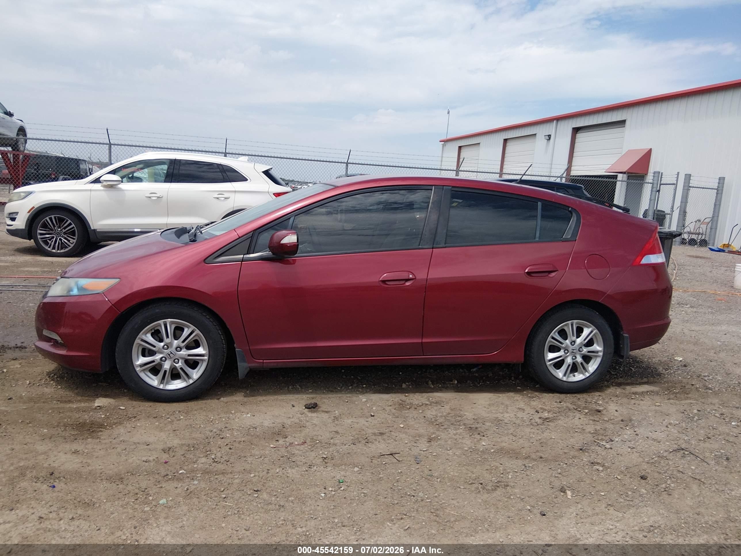 2010 Honda Insight Ex Red vin: JHMZE2H76AS012986