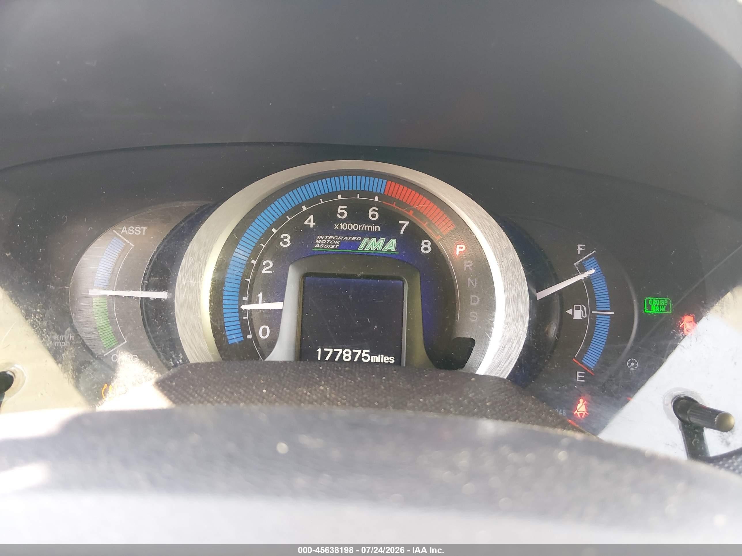 2010 Honda Insight Ex Красный vin: JHMZE2H76AS013457