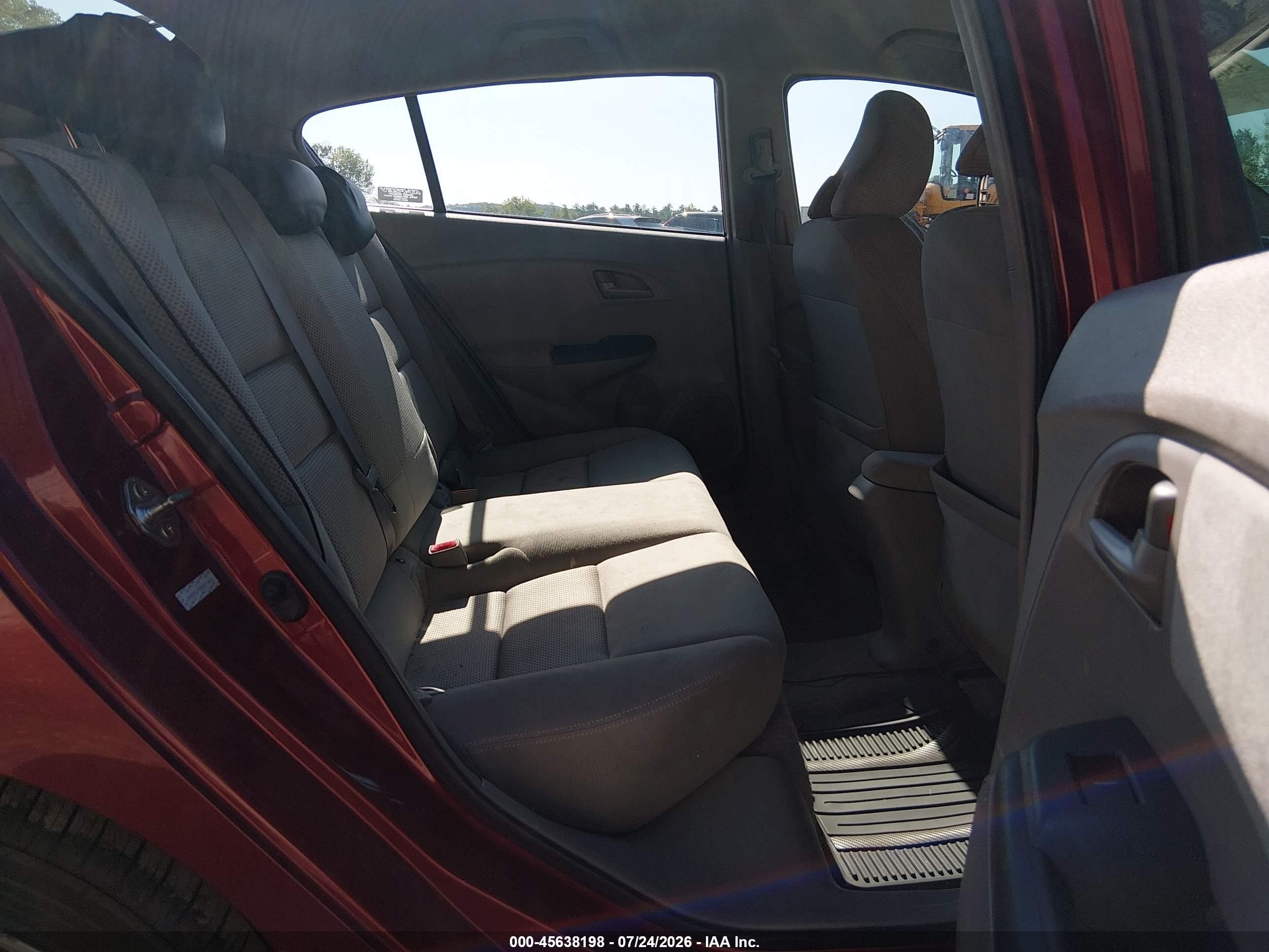 2010 Honda Insight Ex Красный vin: JHMZE2H76AS013457