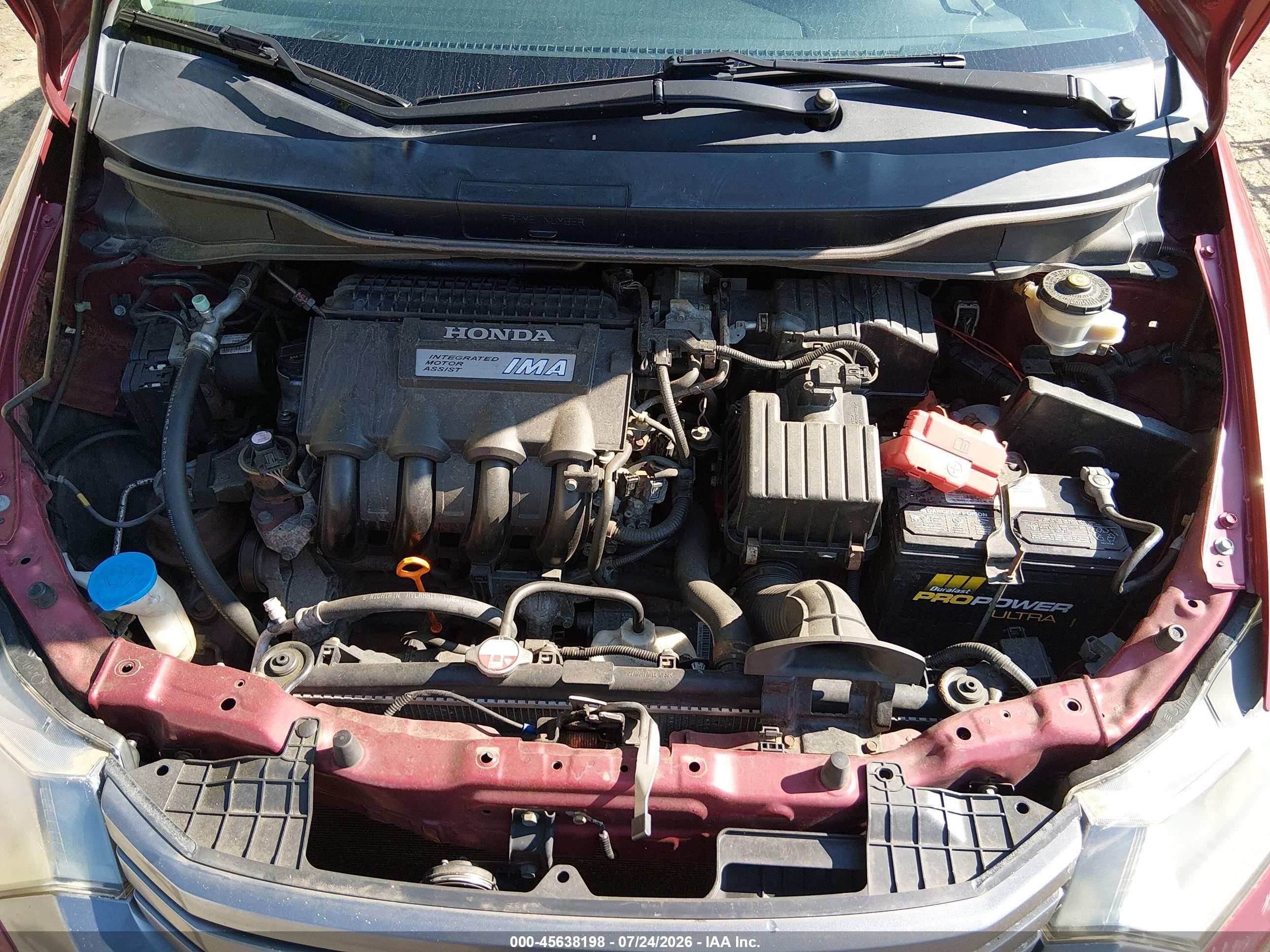 2010 Honda Insight Ex Красный vin: JHMZE2H76AS013457
