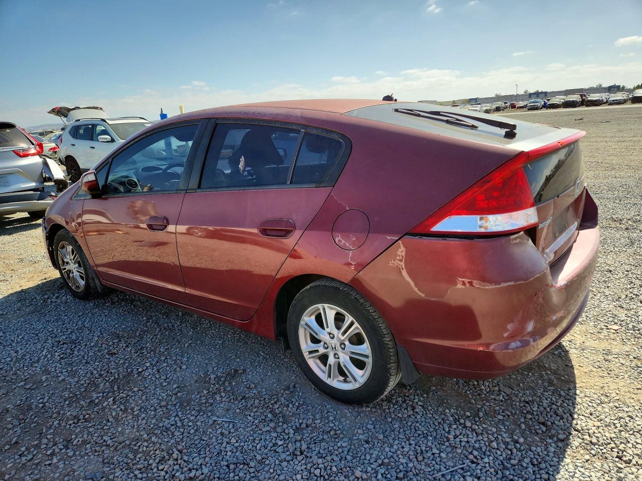 2010 Honda Insight Ex Burgundy vin: JHMZE2H76AS025558
