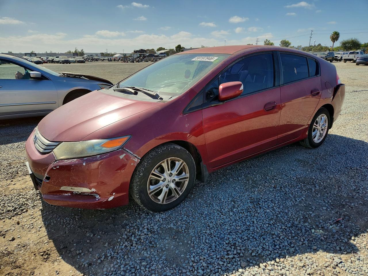 2010 Honda Insight Ex Burgundy vin: JHMZE2H76AS025558