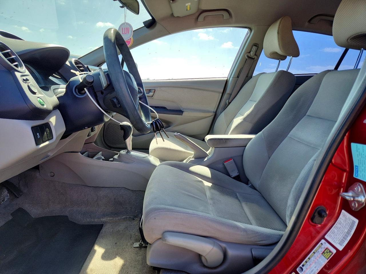 2010 Honda Insight Ex Burgundy vin: JHMZE2H76AS025558